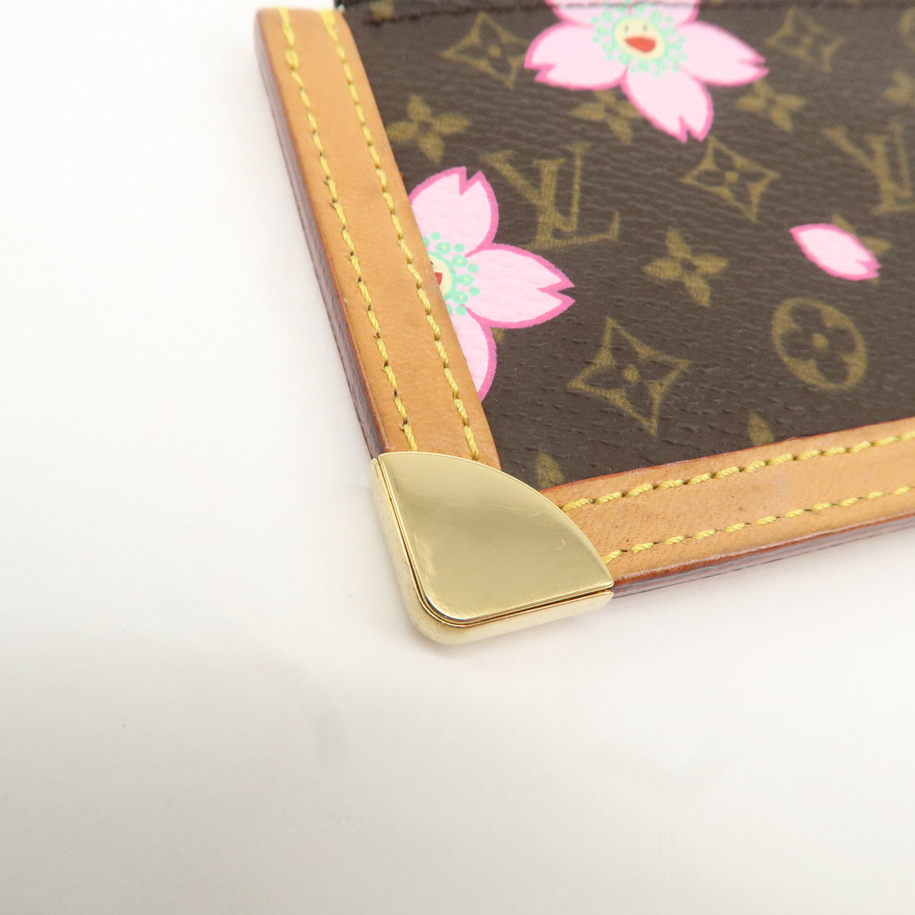 Louis Vuitton Cherry Blossom Pochette Cles Coin Case M92015 Used