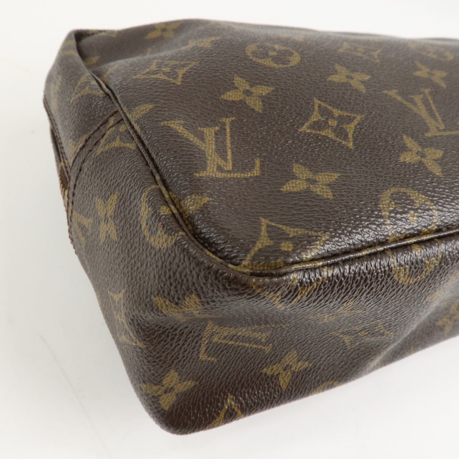 Louis Vuitton Monogram Trousse Toilette 28 Pouch Brown M47522 Used