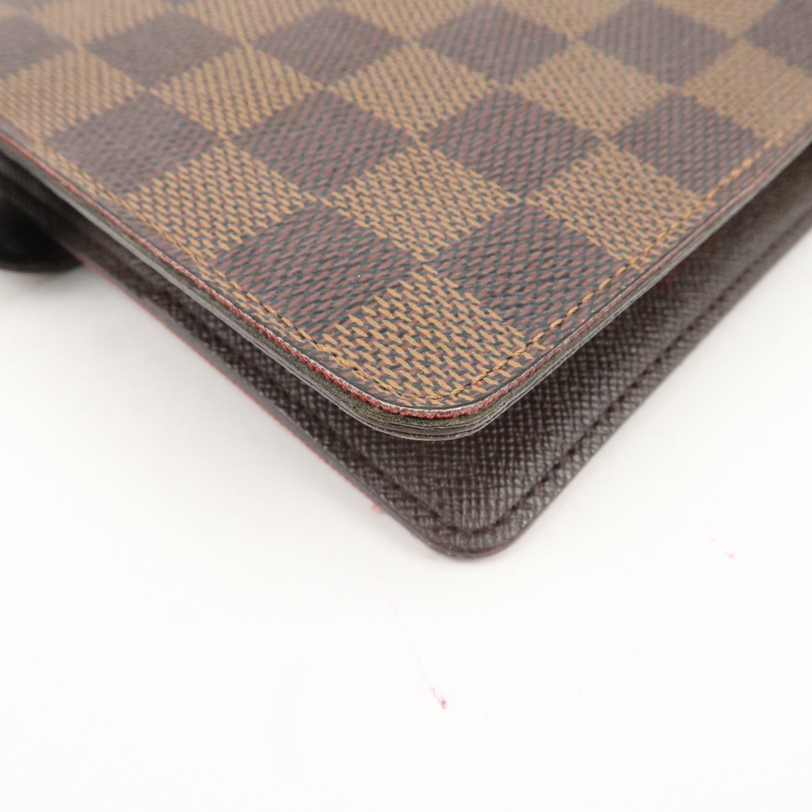 Louis Vuitton Damier Ebene Canvas Agenda MM Planner Cover R20240 Used