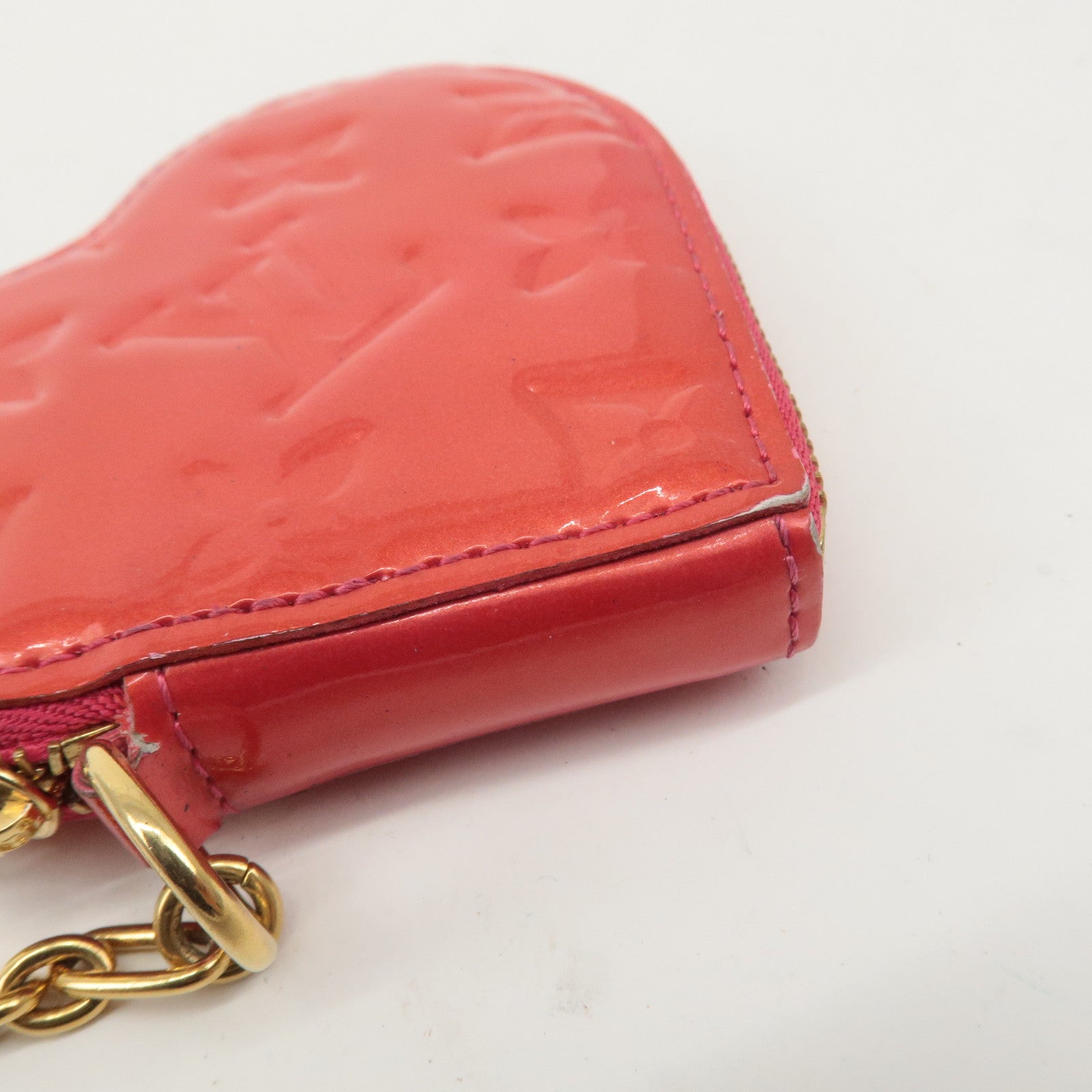 Louis Vuitton Monogram Vernis Porte Monnaie Coeur Coin Case M90006