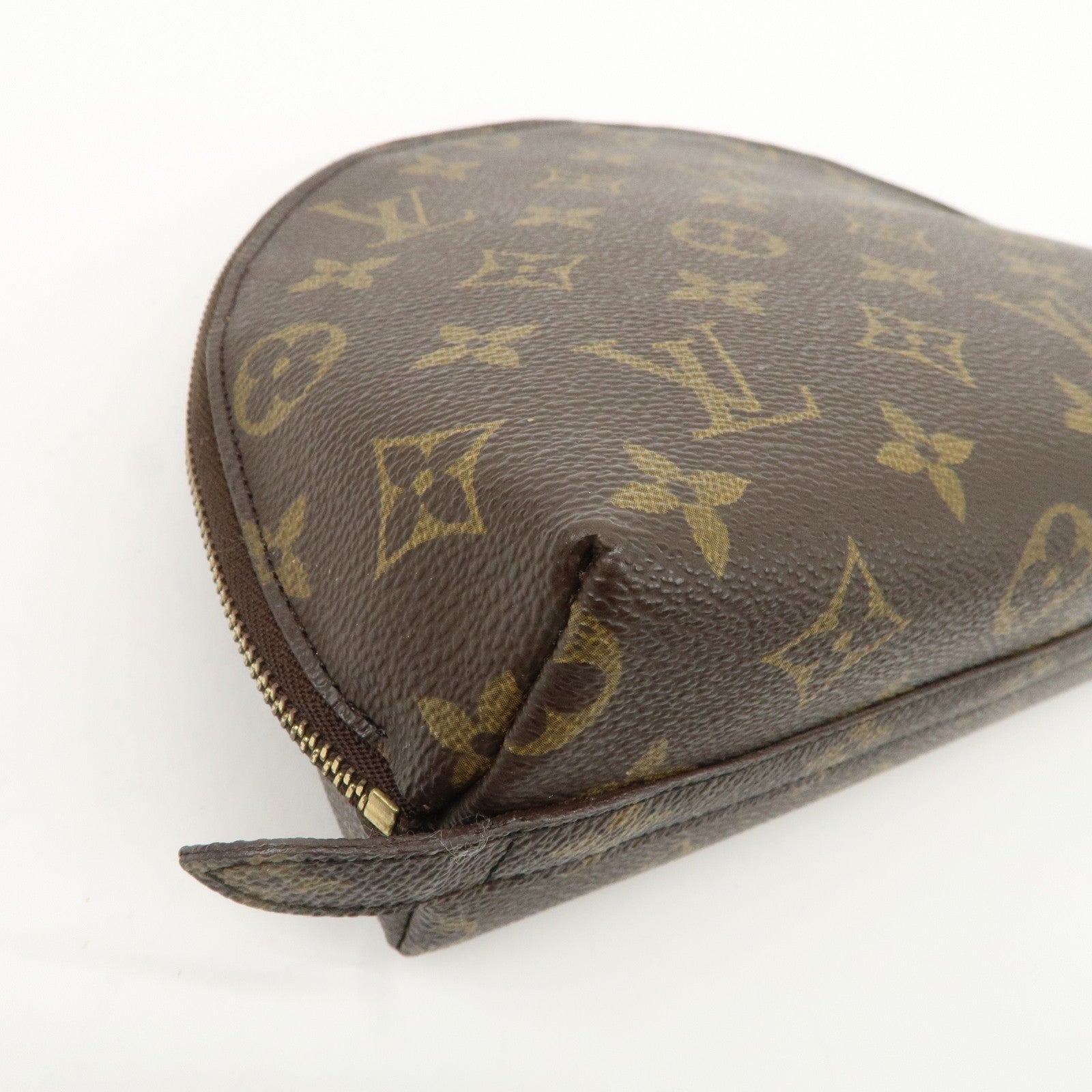 Louis Vuitton Monogram Trousse Demi Ronde Pouch M47520 Used