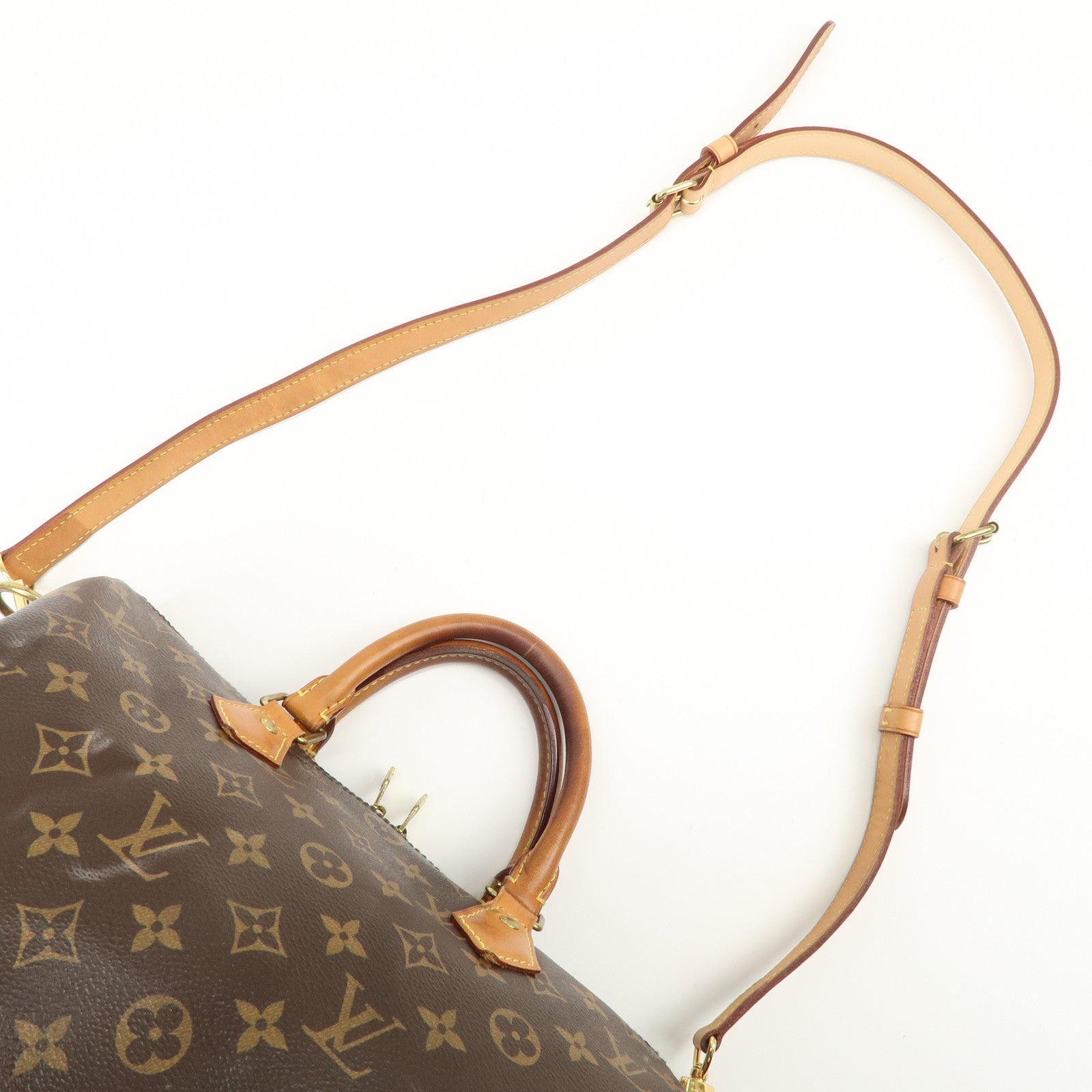 Louis Vuitton Monogram Speedy 30 Bandouliere Hand Bag M41112 Used