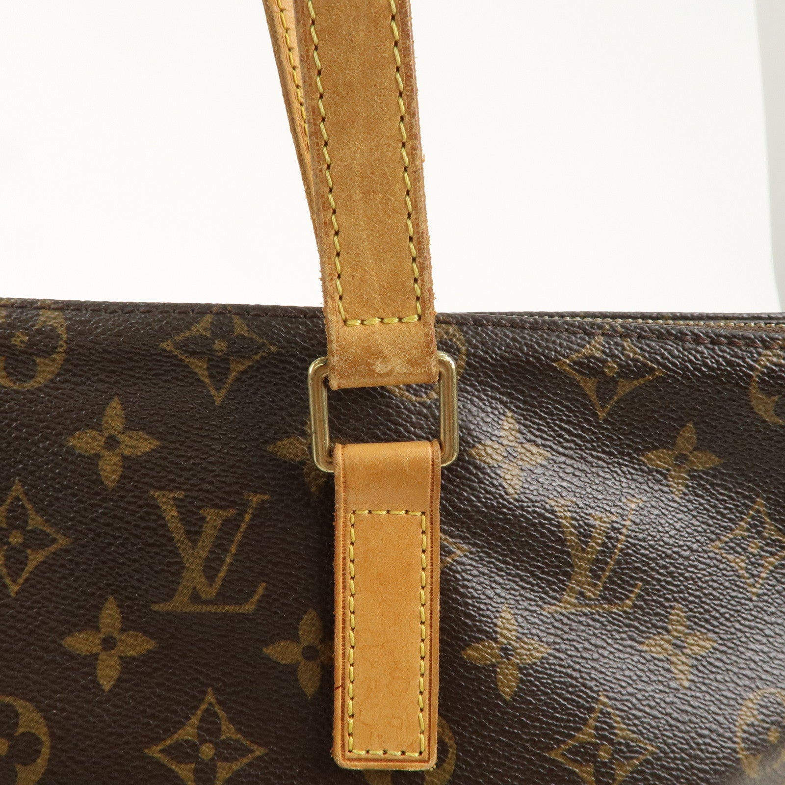 Louis Vuitton Monogram Cabas Mezzo Tote Bag Brown M51151