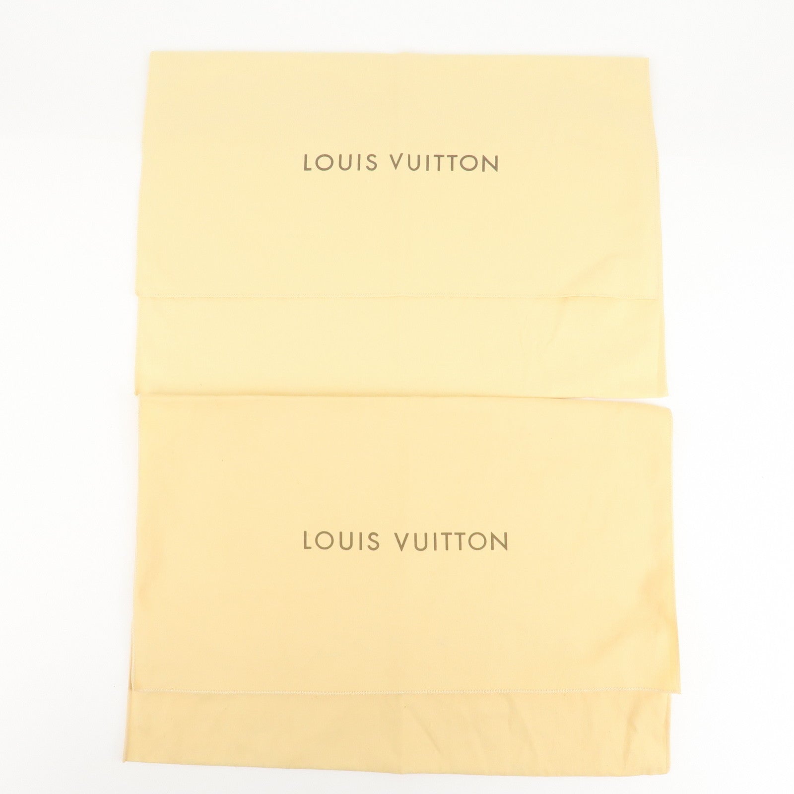 Louis Vuitton Set Of 10 Dust Bag Flap Style Beige Used