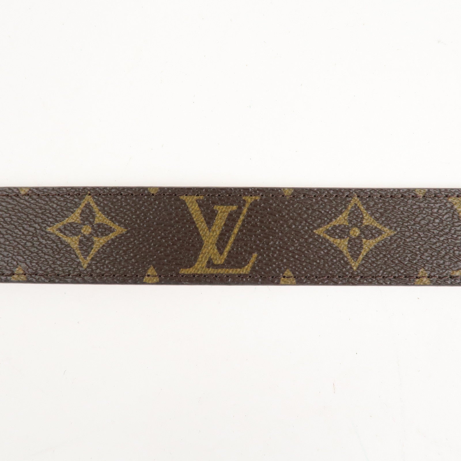 Louis Vuitton Monogram Saint Tulle Oval Belt 80/32 M9842 Used