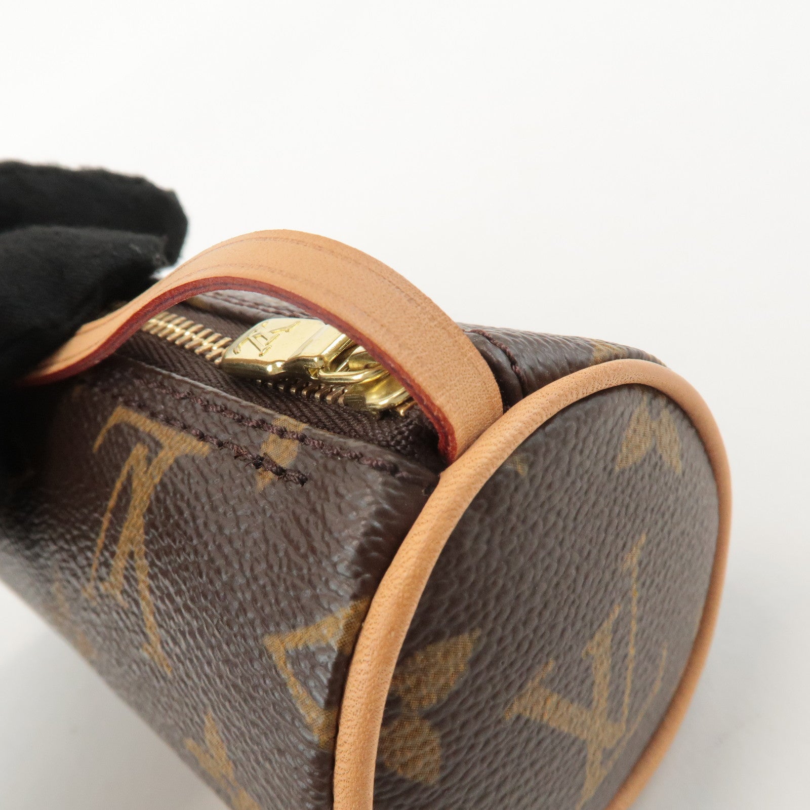 Louis Vuitton Monogram Mini Pouch for Papillon Bag New Style Brown Used