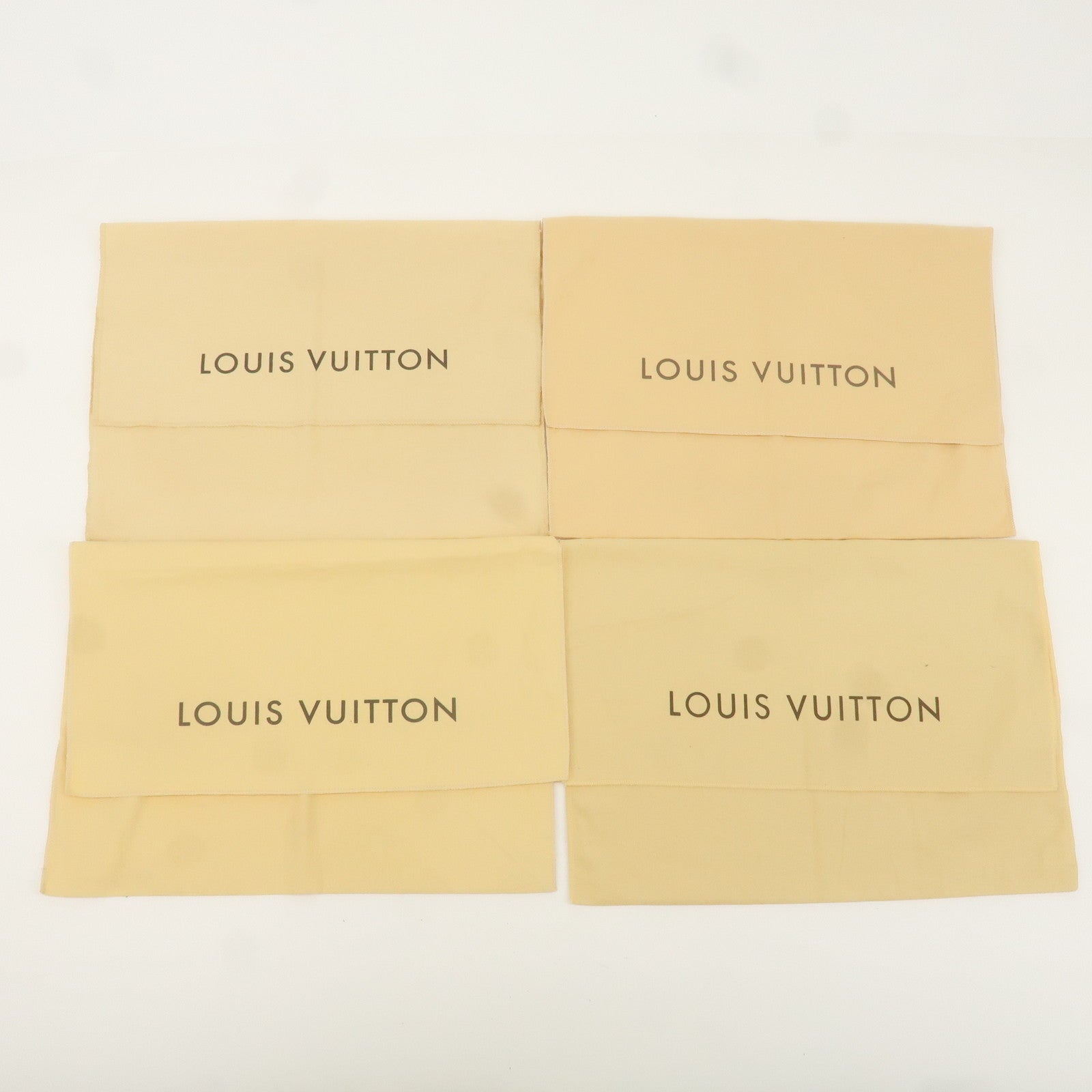 Louis Vuitton Set of 10 Dust Bag Storage Bag Flap Beige