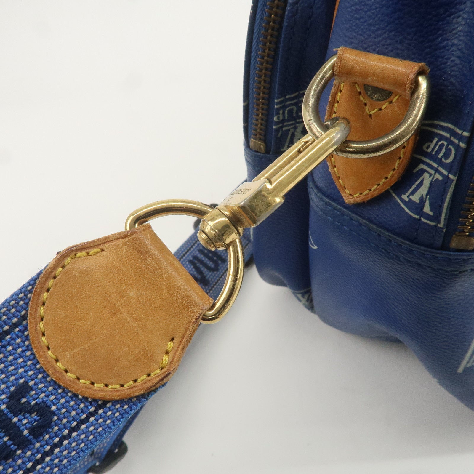 Louis Vuitton Sac Cowes LV Cup Monogram Shoulder Bag Blue M80008