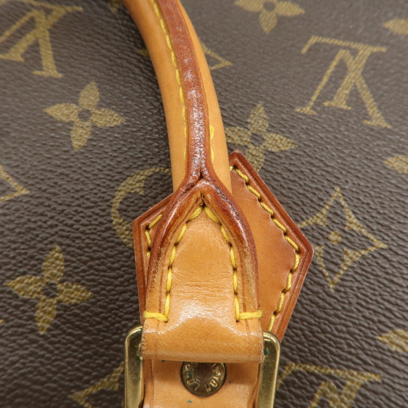 Louis Vuitton Monogram Alma Hand Bag Brown M51130