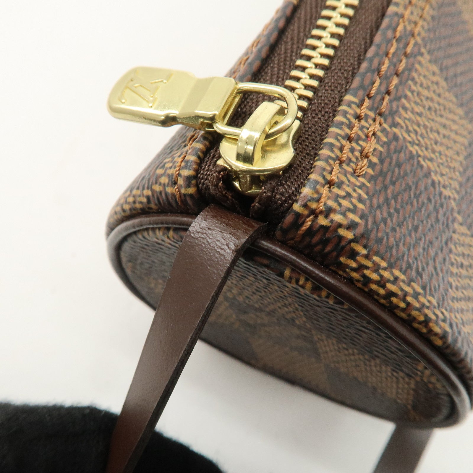 Louis Vuitton Damier Ebene Mini Pouch for Papillon Bag Brown