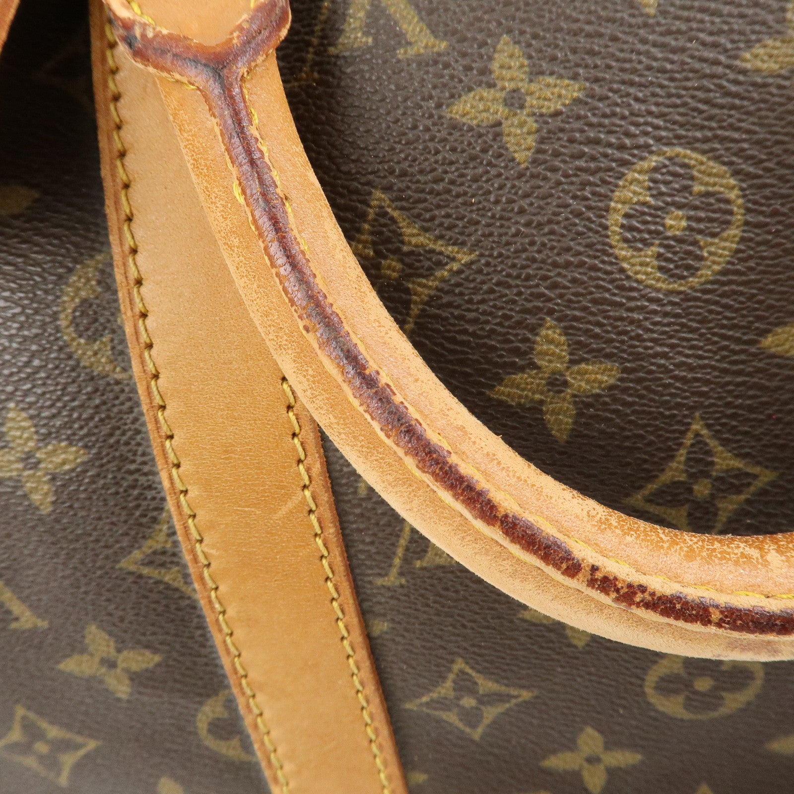 Louis Vuitton Monogram Keep All 50 Boston Bag Brown M41426 Used