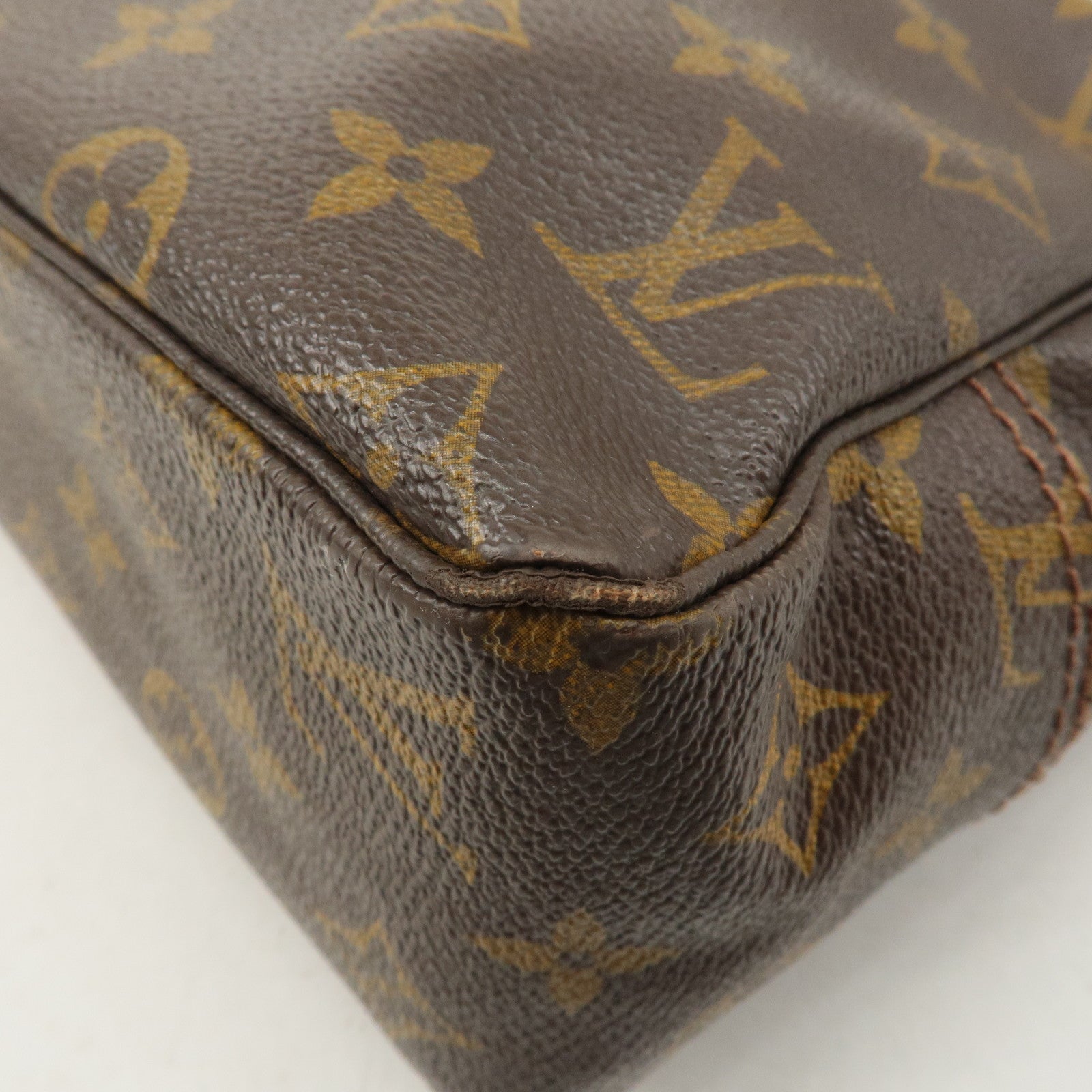 Louis Vuitton Monogram Trousse Toilette 28 Pouch Brown M47522