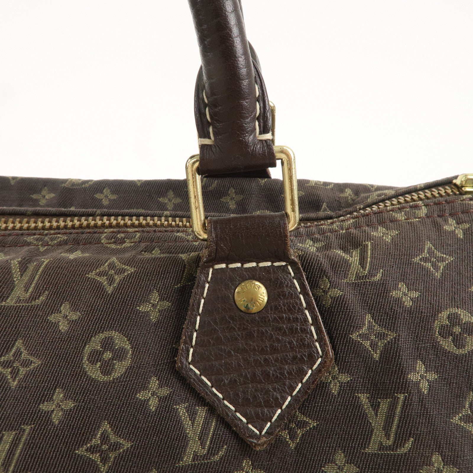 Louis Vuitton Monogram Mini Lin Speedy 30 Boston Bag Ebene M95224