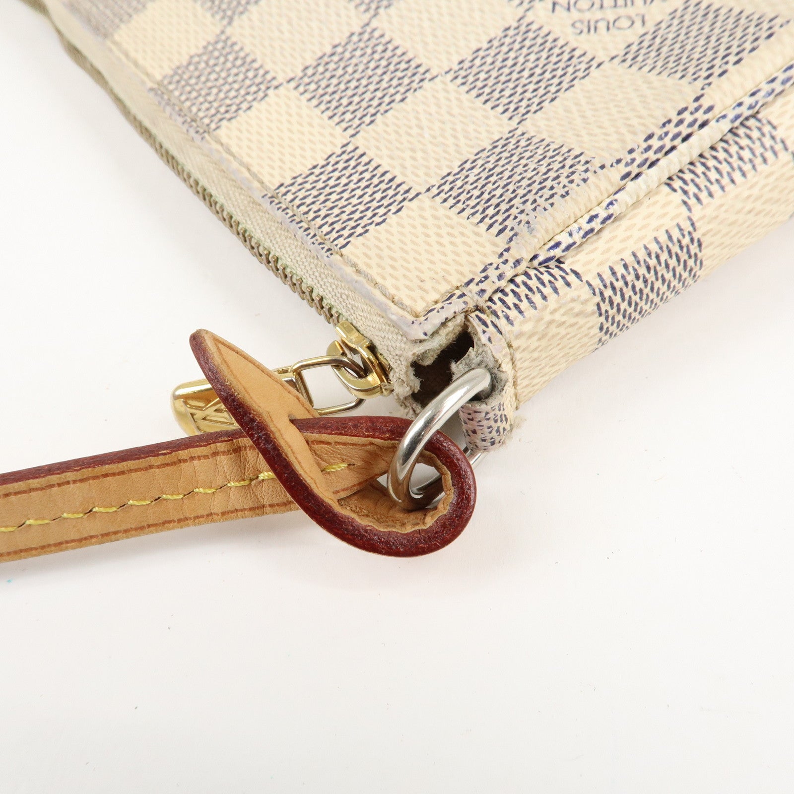 Louis Vuitton Damier Azur Pochette Accessoires Pouch N41207 Used