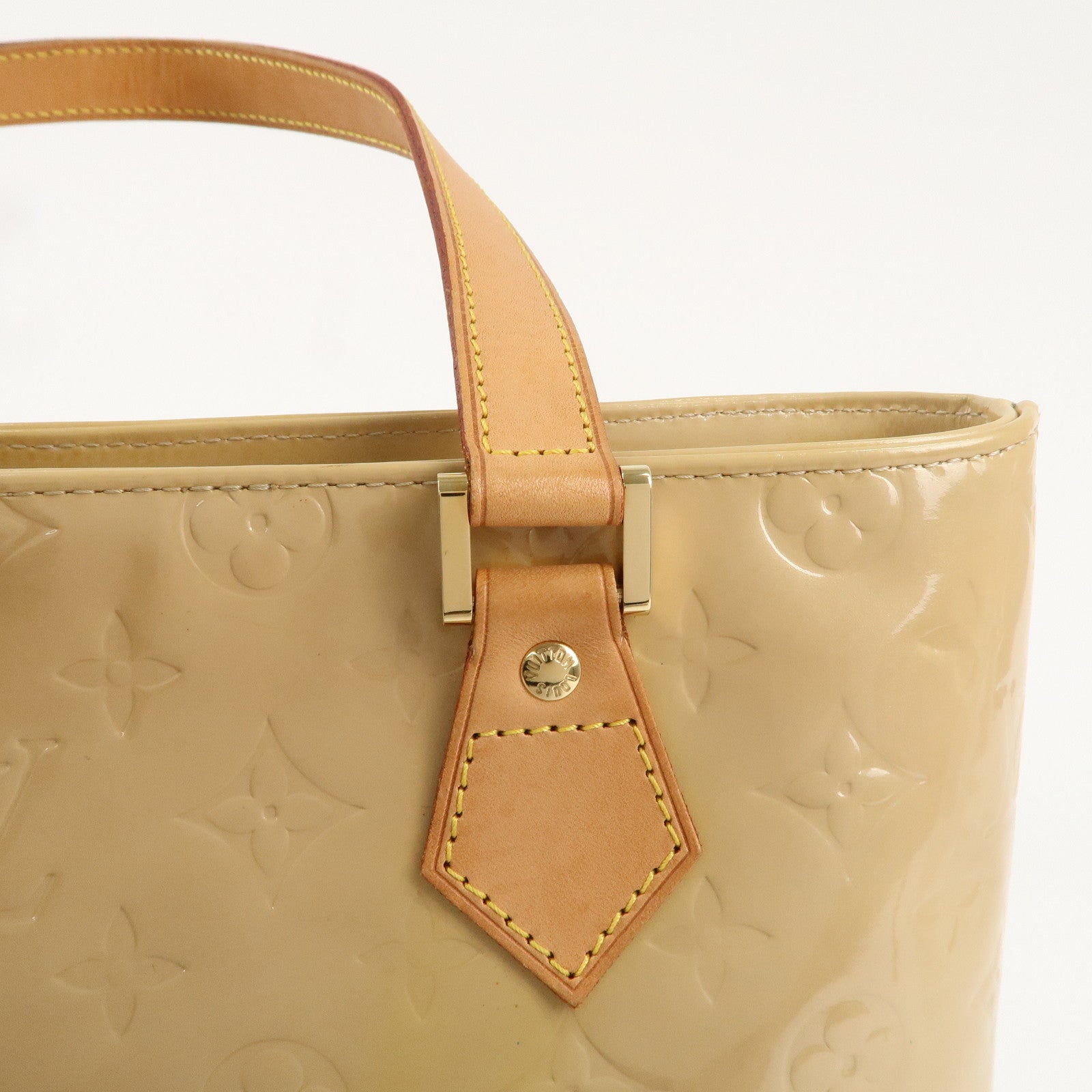 Louis Vuitton Monogram Vernis Houston Tote Bag Beige M91004