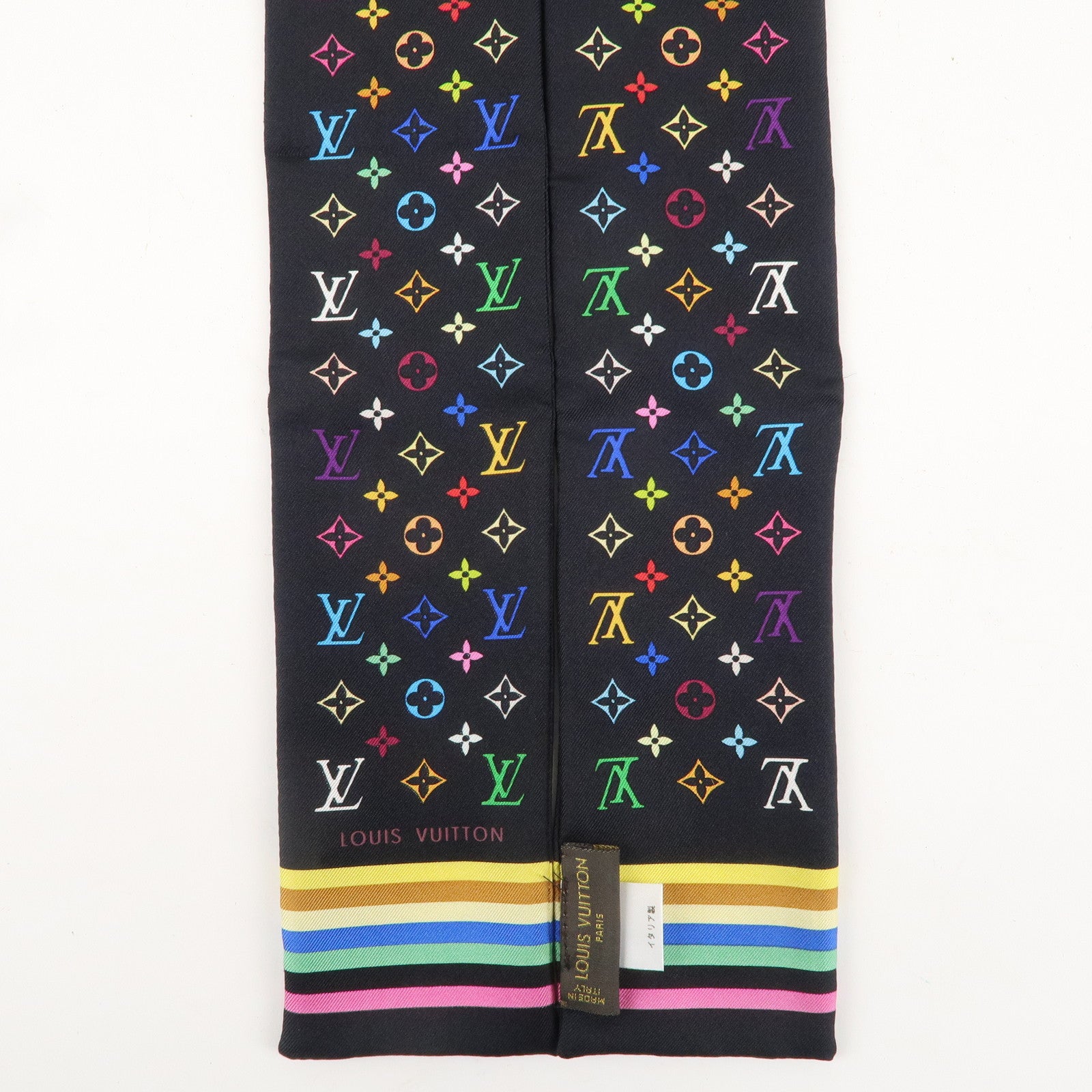 Louis Vuitton Bandeau Monogram Multicolor Scarf Noir M71992