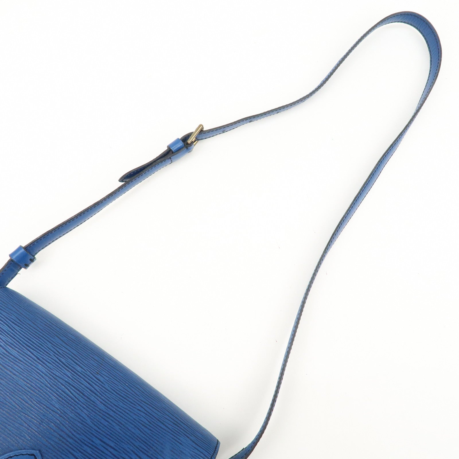 Louis Vuitton Epi Saint Cloud Shoulder Bag Blue M52195 Used