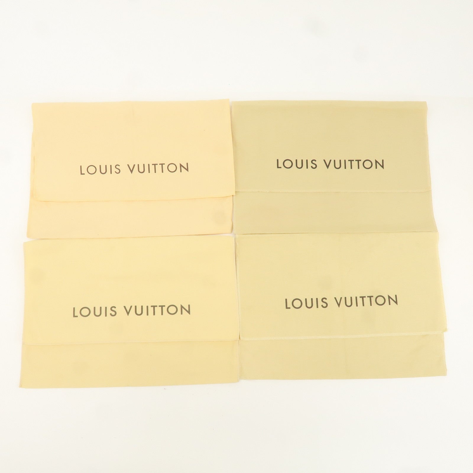 Louis Vuitton Set of 10 Dust Bag Storage Bag Flap Beige