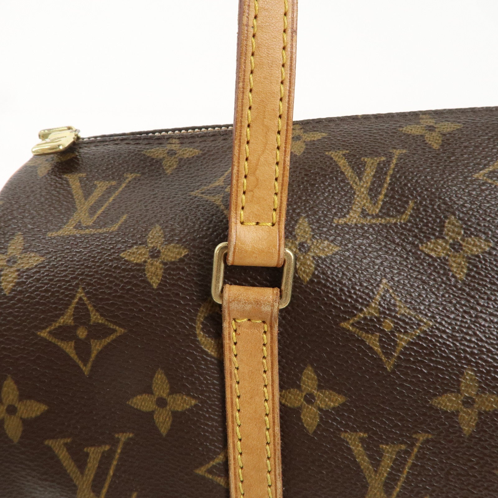 Louis Vuitton Monogram Papillon 30 Hand Bag Brown M51385