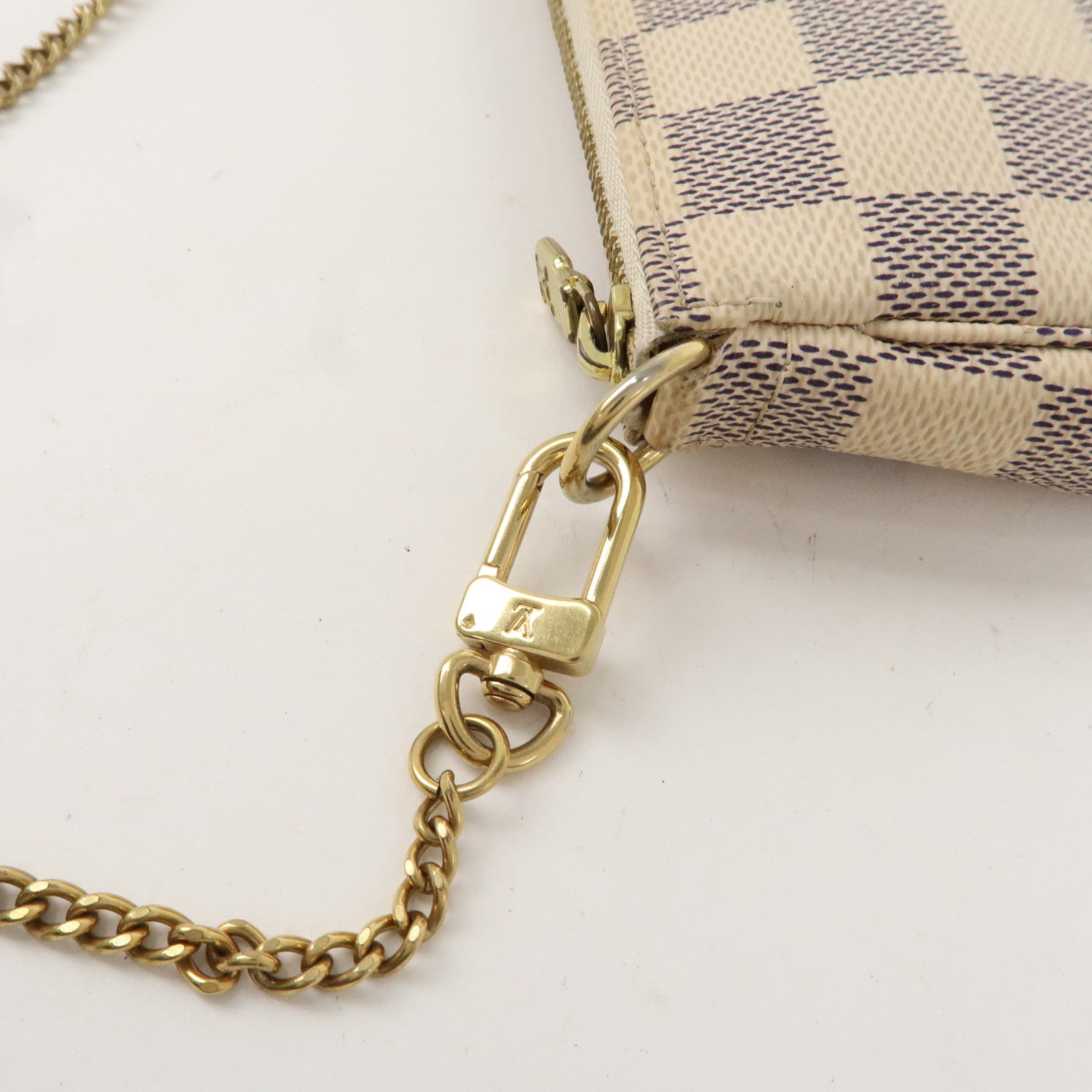 Louis Vuitton Damier Azur Mini Pochette Accessoires Pouch N58010