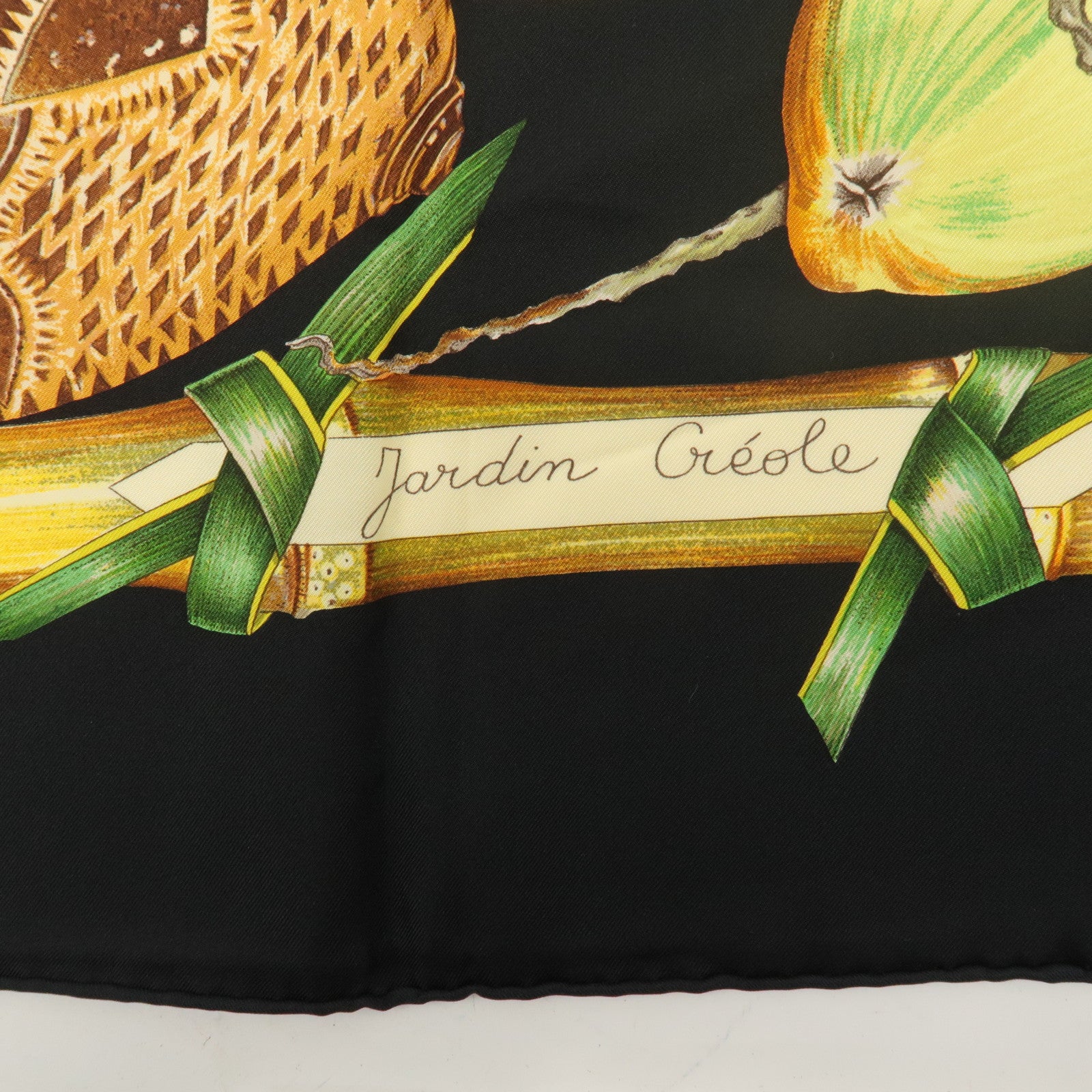 HERMES Carre 90 100% Silk Scarf Jardin Creole Creole Paradise