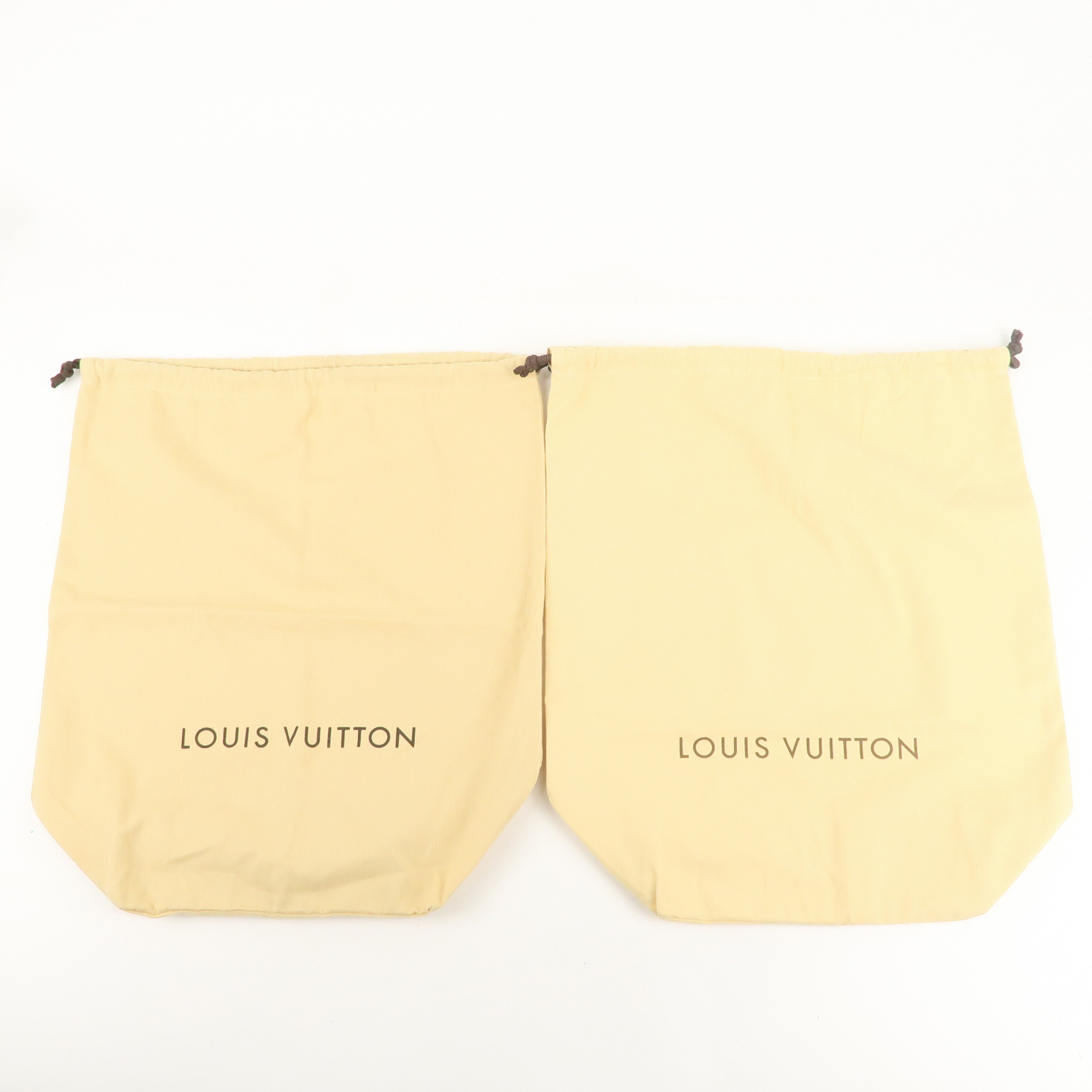 Louis Vuitton Set of 7 Dust Bag Storage Bag Drawstring Beige