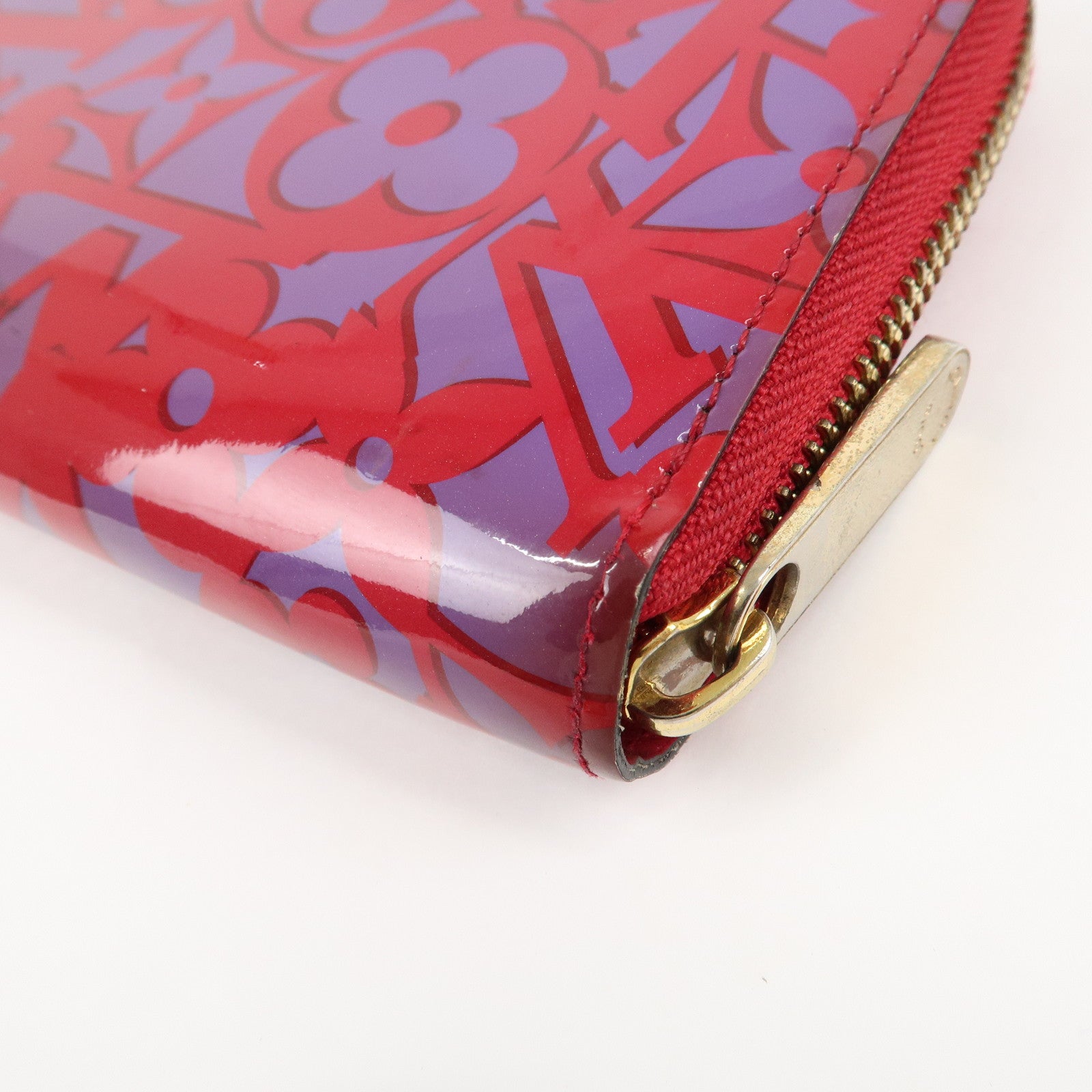 Louis Vuitton Sweet Monogram Vernis Zippy Wallet RoseIndien M90123 Used