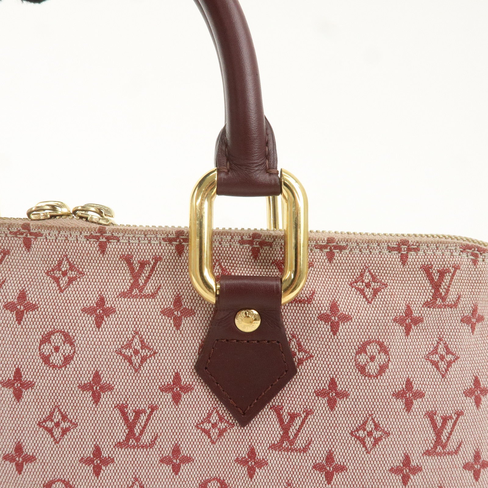 Louis Vuitton Monogram Mini Almaron Hand Bag Cerise M92207