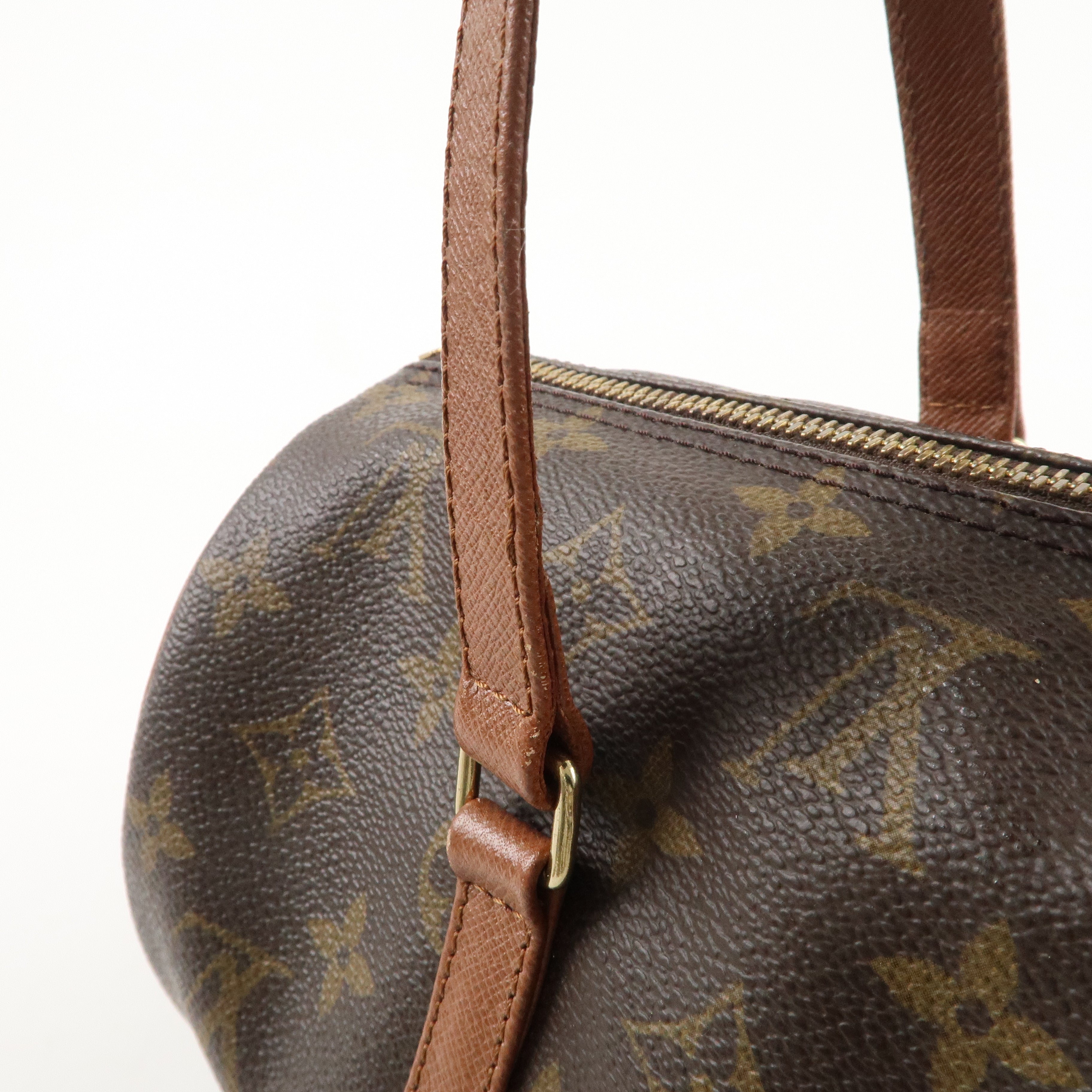 Louis Vuitton Monogram Papillon 30 Hand Bag Brown M51365