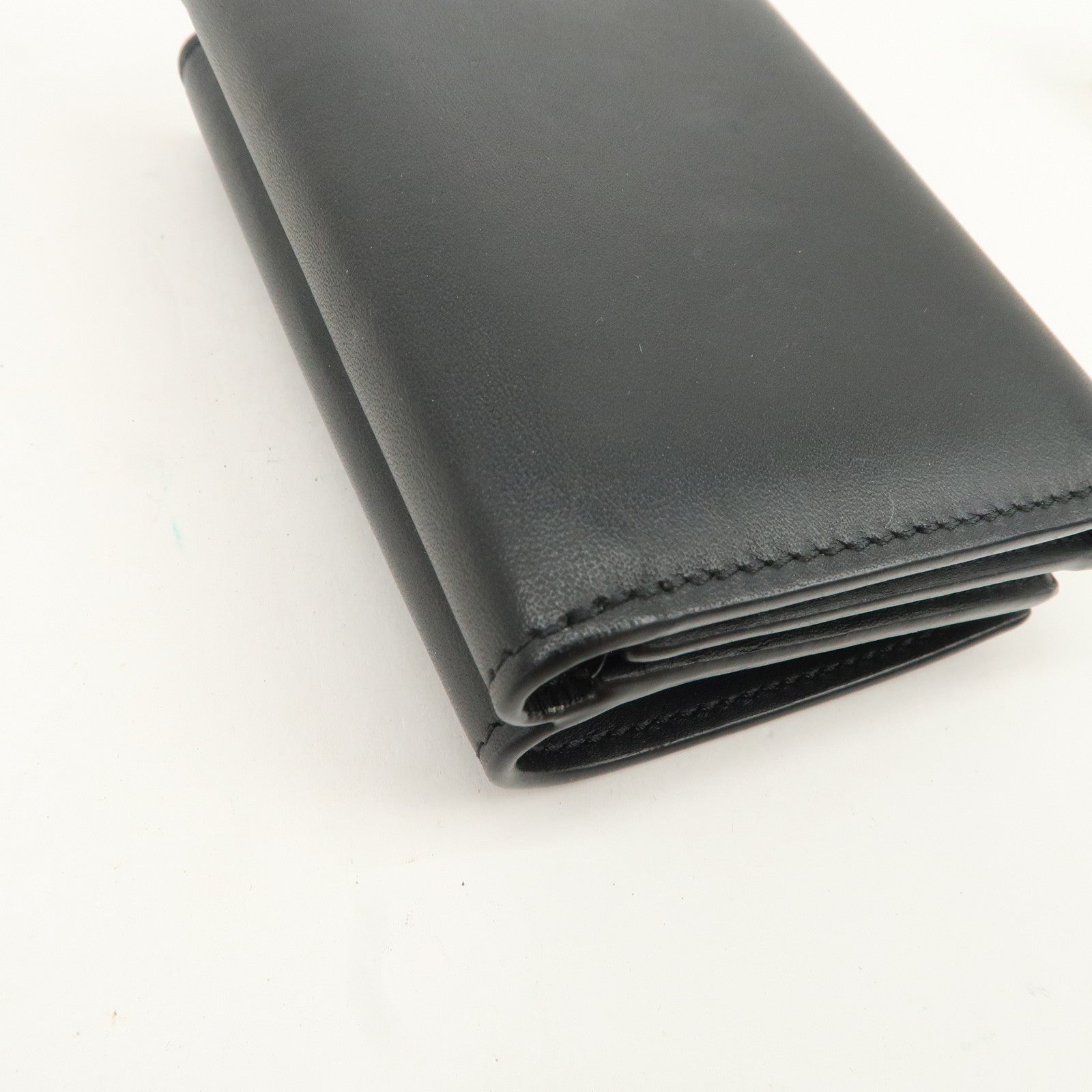 LOEWE Anagram Leather Tri-fold Wallet Black