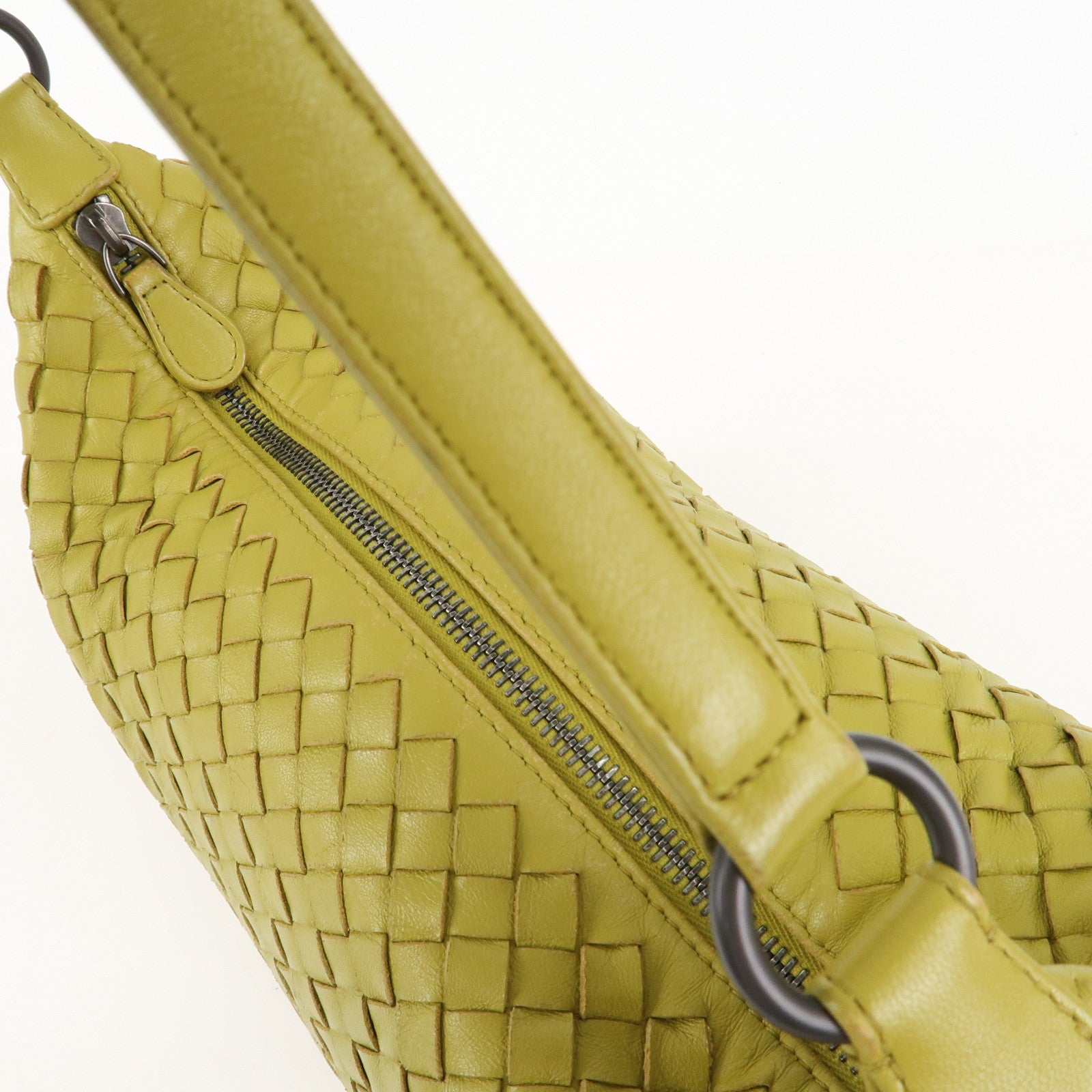 BOTTEGA VENETA Intrecciato Leather Hand Shoulder Bag Yellow