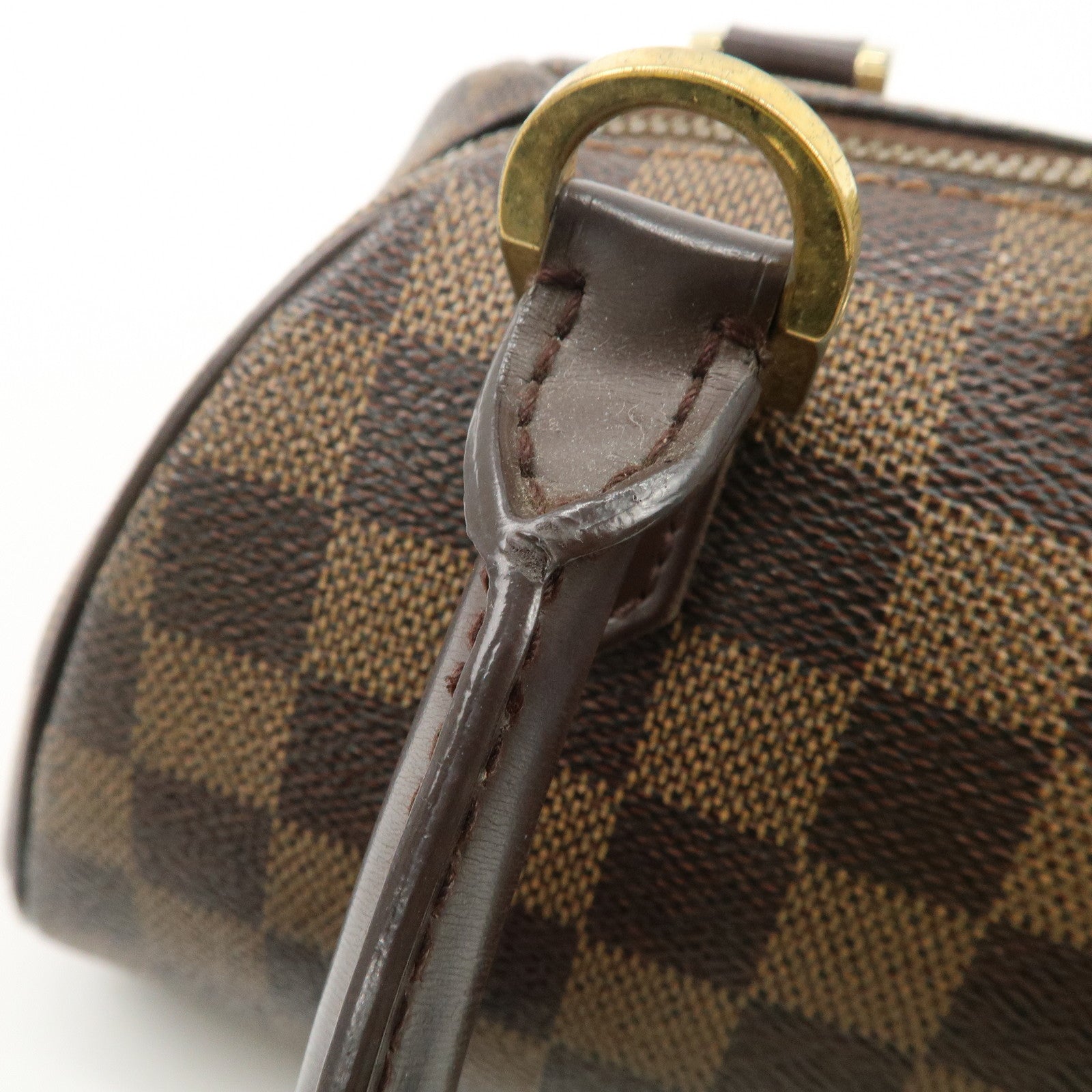 Louis Vuitton Damier Rivera Mini Hand Bag Damier Ebene N41436 Used