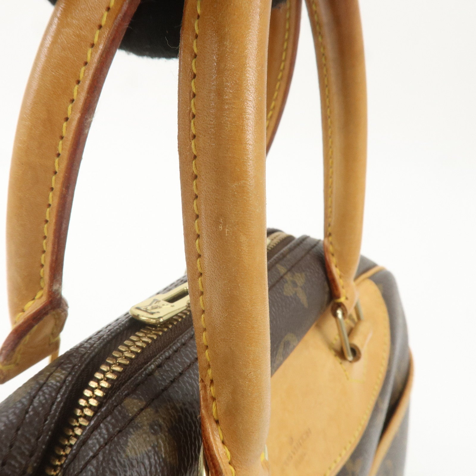 Louis Vuitton Monogram Deauville Hand Bag Brown M47270