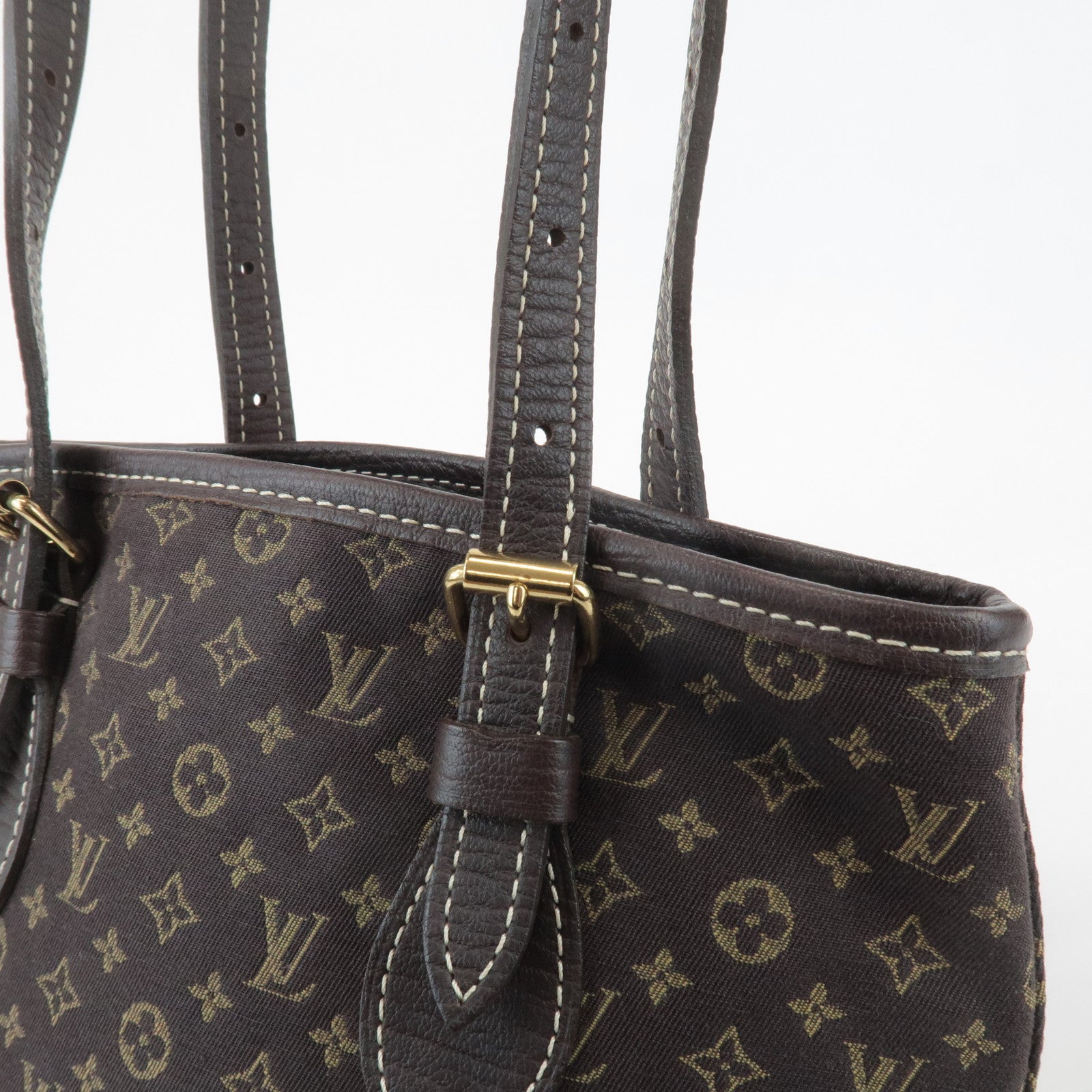 Louis Vuitton Monogram Mini Lin Bucket PM Shoulder Bag M95226 Used