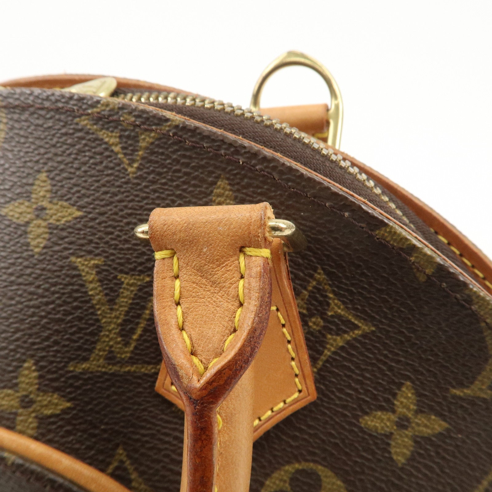 Louis Vuitton Monogram Ellipse PM Hand Bag Brown M51127 Used