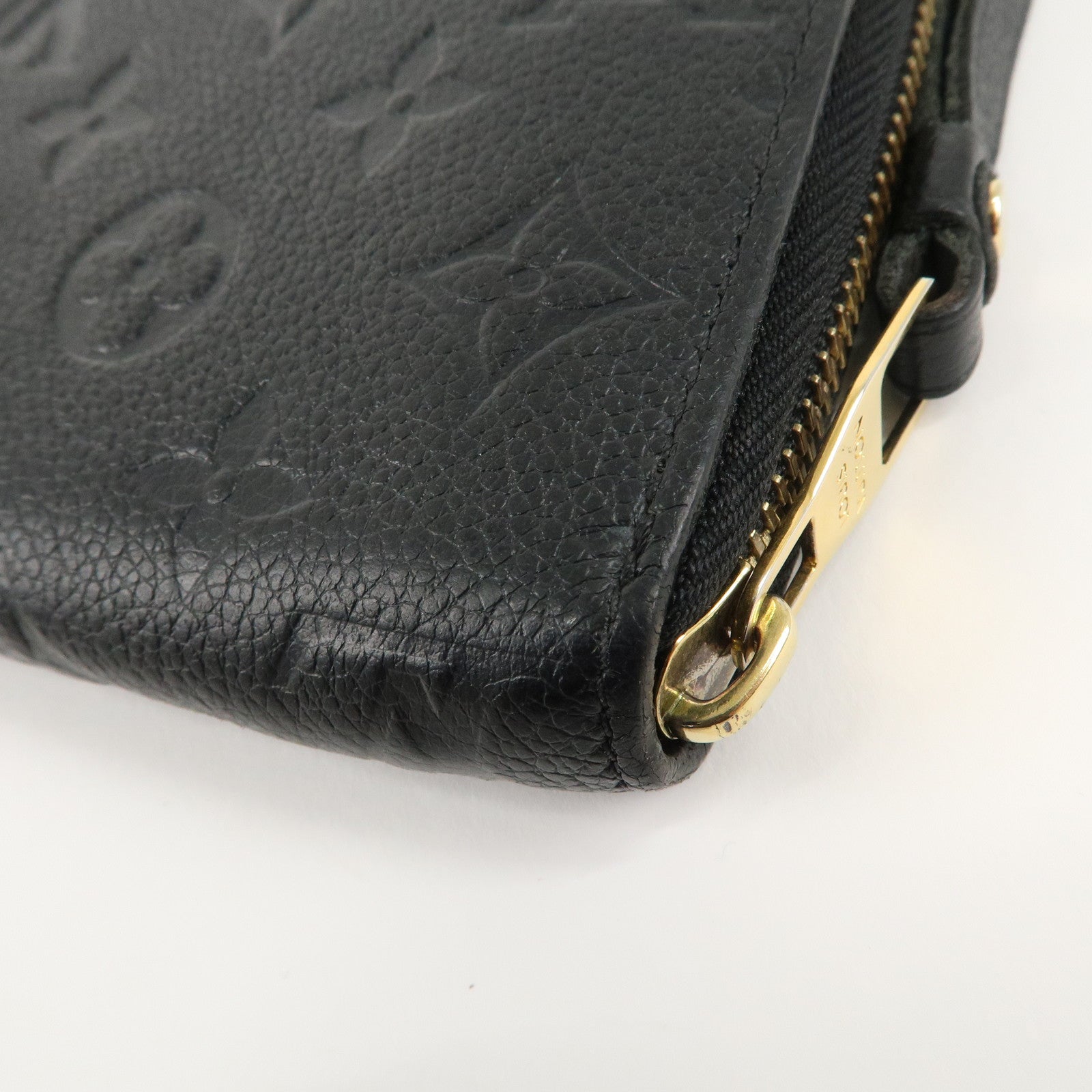 Louis Vuitton Monogram Empreinte Zippy Wallet Noir M61864