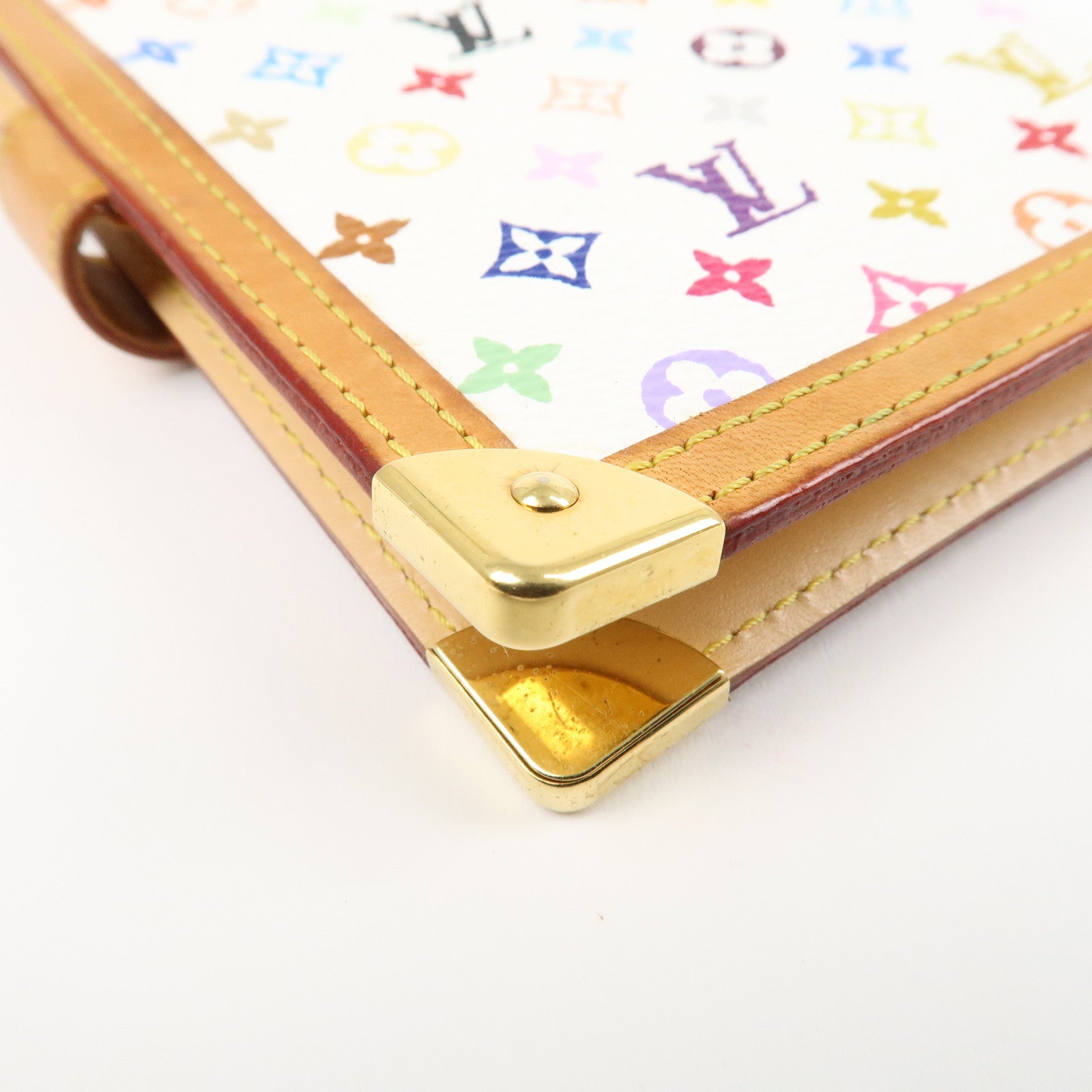 Louis Vuitton Monogram Multi Color Agenda PM Planner Cover R20896 Used