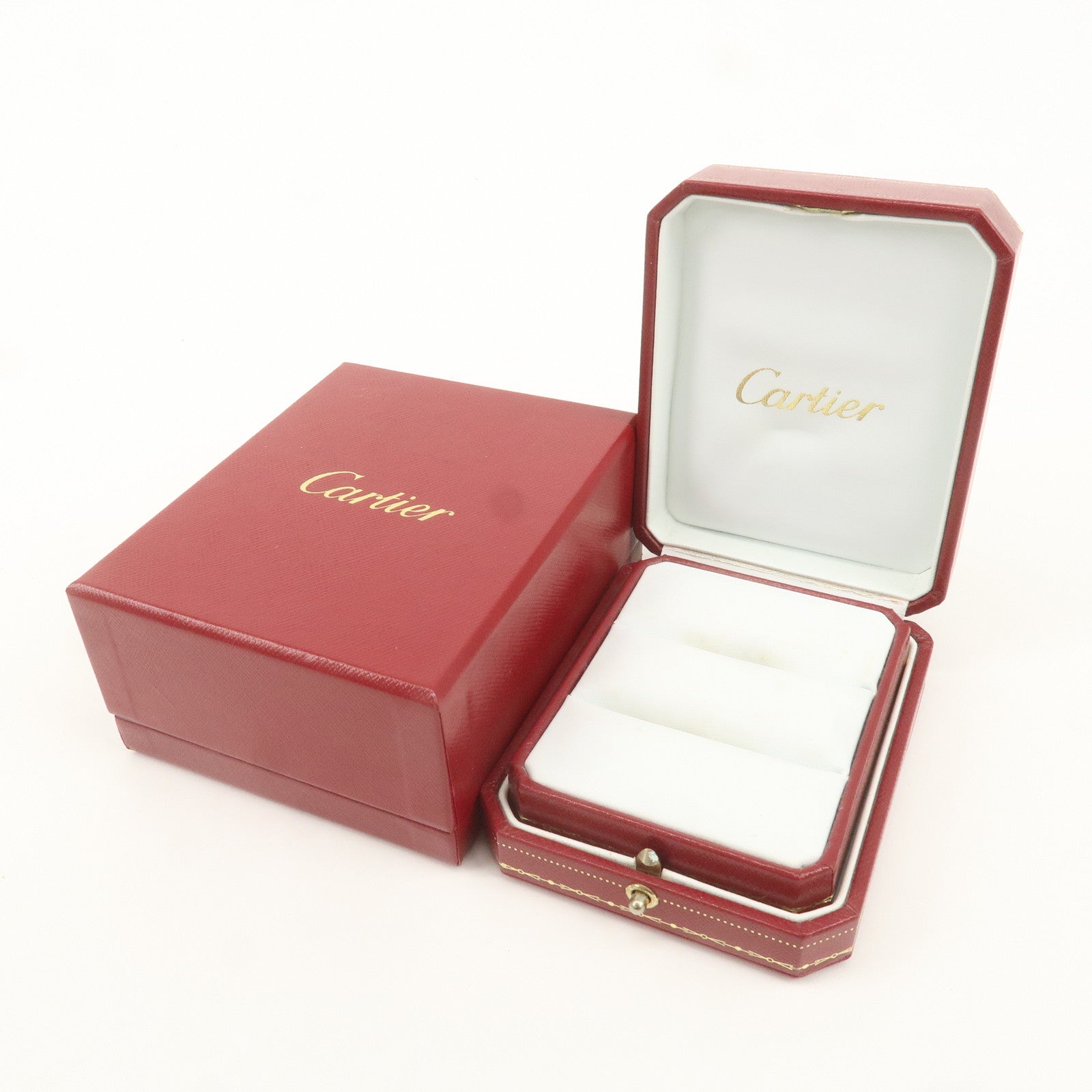 Cartier Set of 2 Pair Ring Box Display Box Jewelry Box For Ring