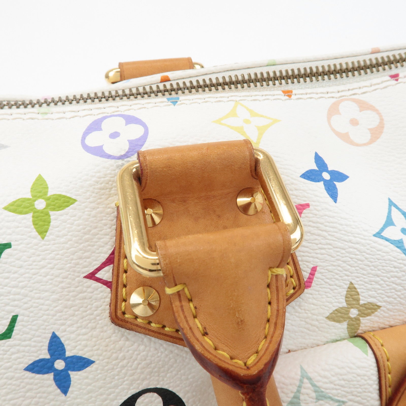 Louis Vuitton Monogram Multicolor Speedy 30 Hand Bag Blanc M92642