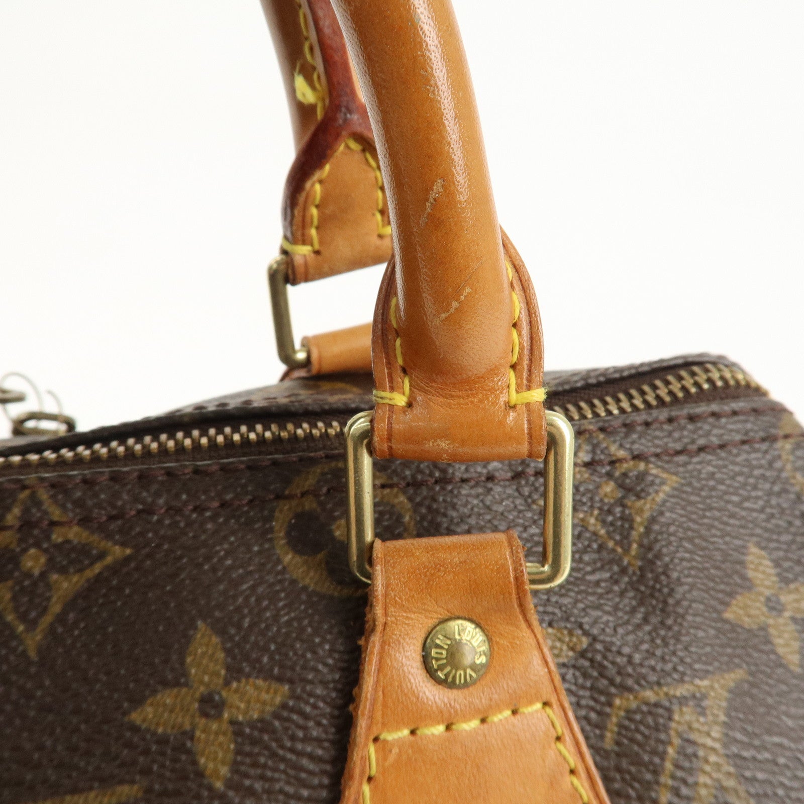 Louis Vuitton Monogram Speedy 25 Hand Bag Boston Bag M41528 Used