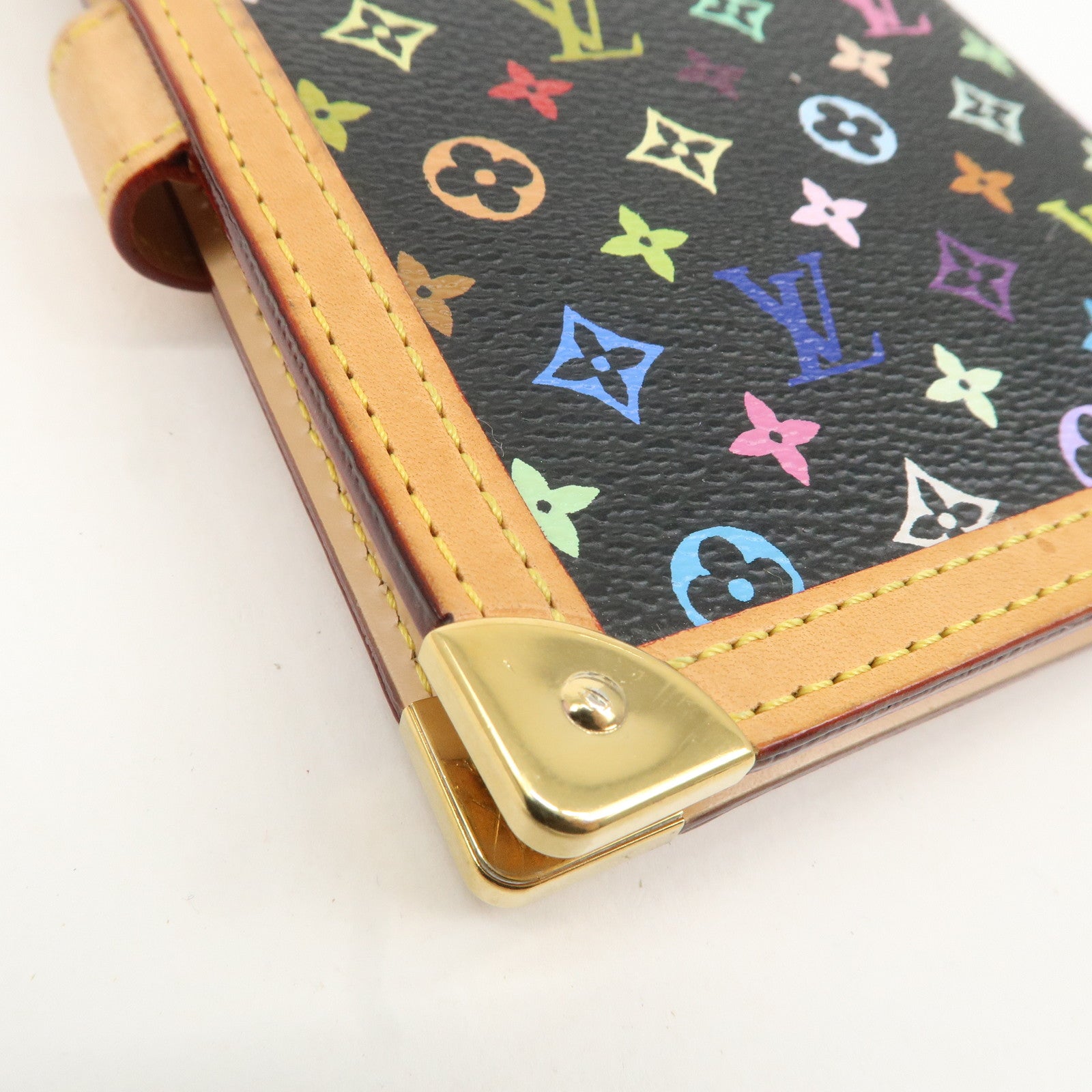 Louis Vuitton Monogram Multi Color Agenda PM Planner Cover R20895 Used