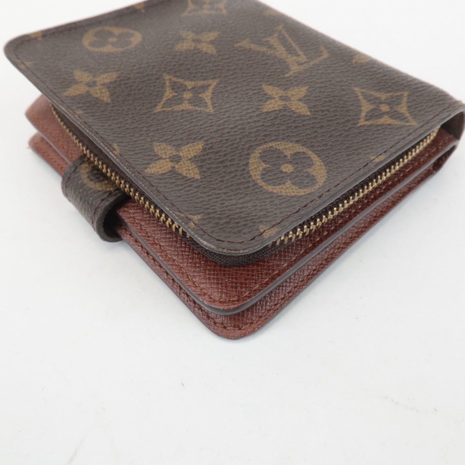 Louis Vuitton Louis Monogram Compact Zip Small Wallet M61667 Used