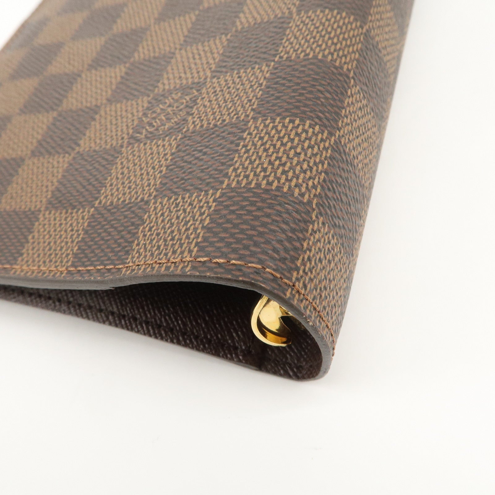 Louis Vuitton Damier Agenda MM Planner Cover Brown R20701 Used