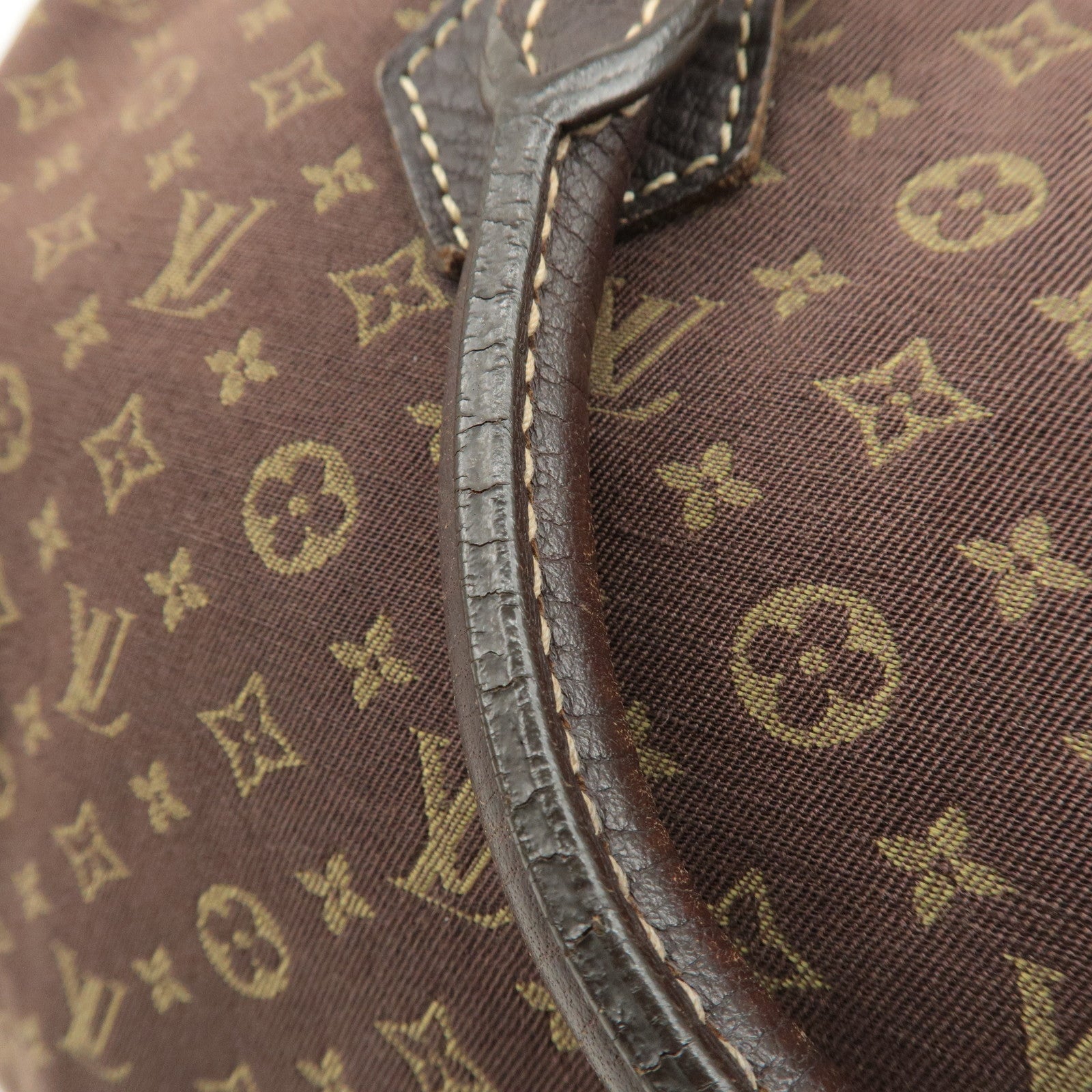 Louis Vuitton Monogram Mini Lin Speedy 30 Boston Bag Ebene M95224