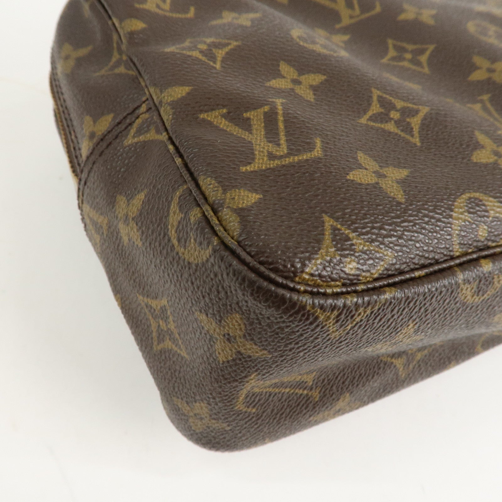 Louis Vuitton Monogram Trousse Toilette 28 Pouch Brown M47522 Used