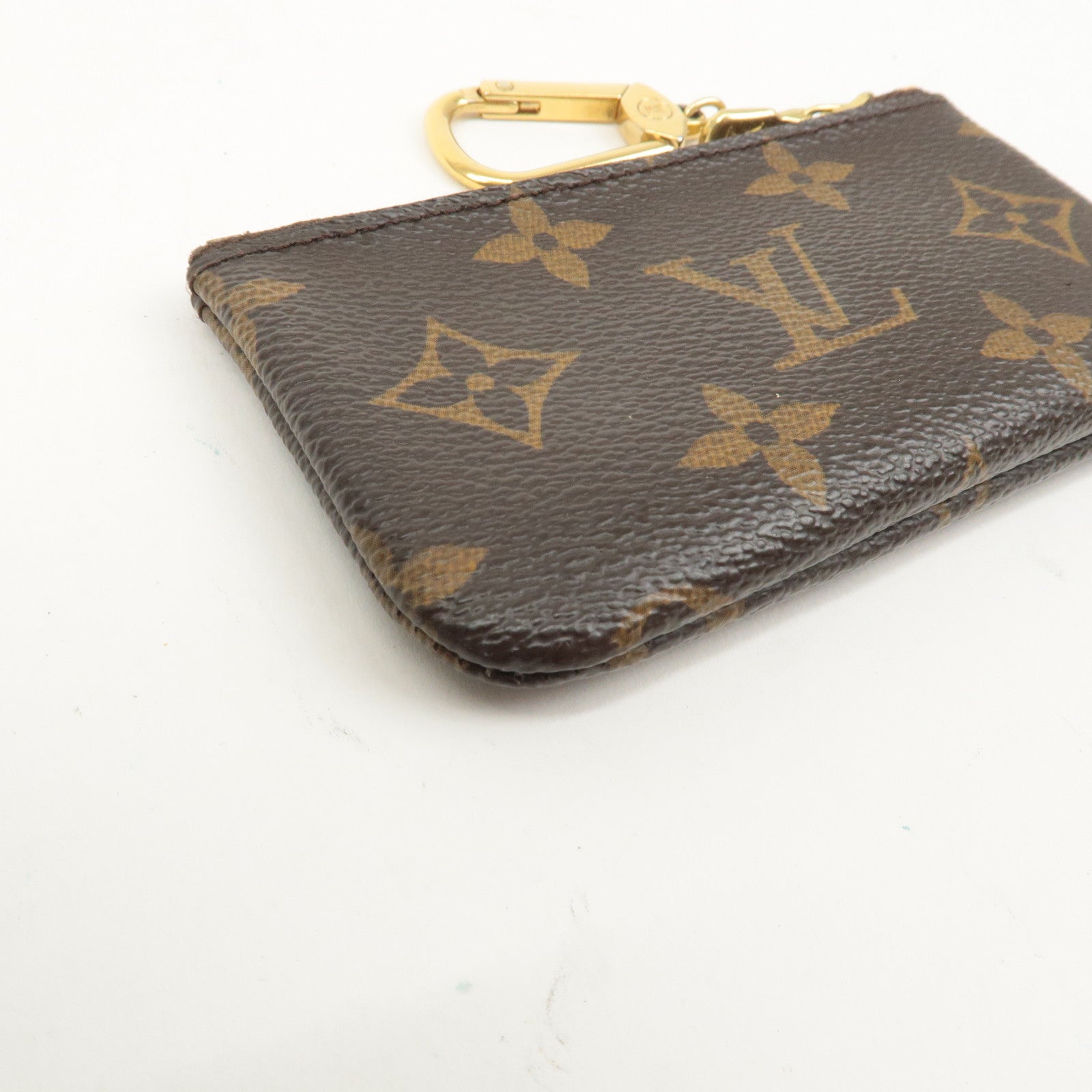 Louis Vuitton Monogram Pochette Cles Coin Case Key Case  M62650