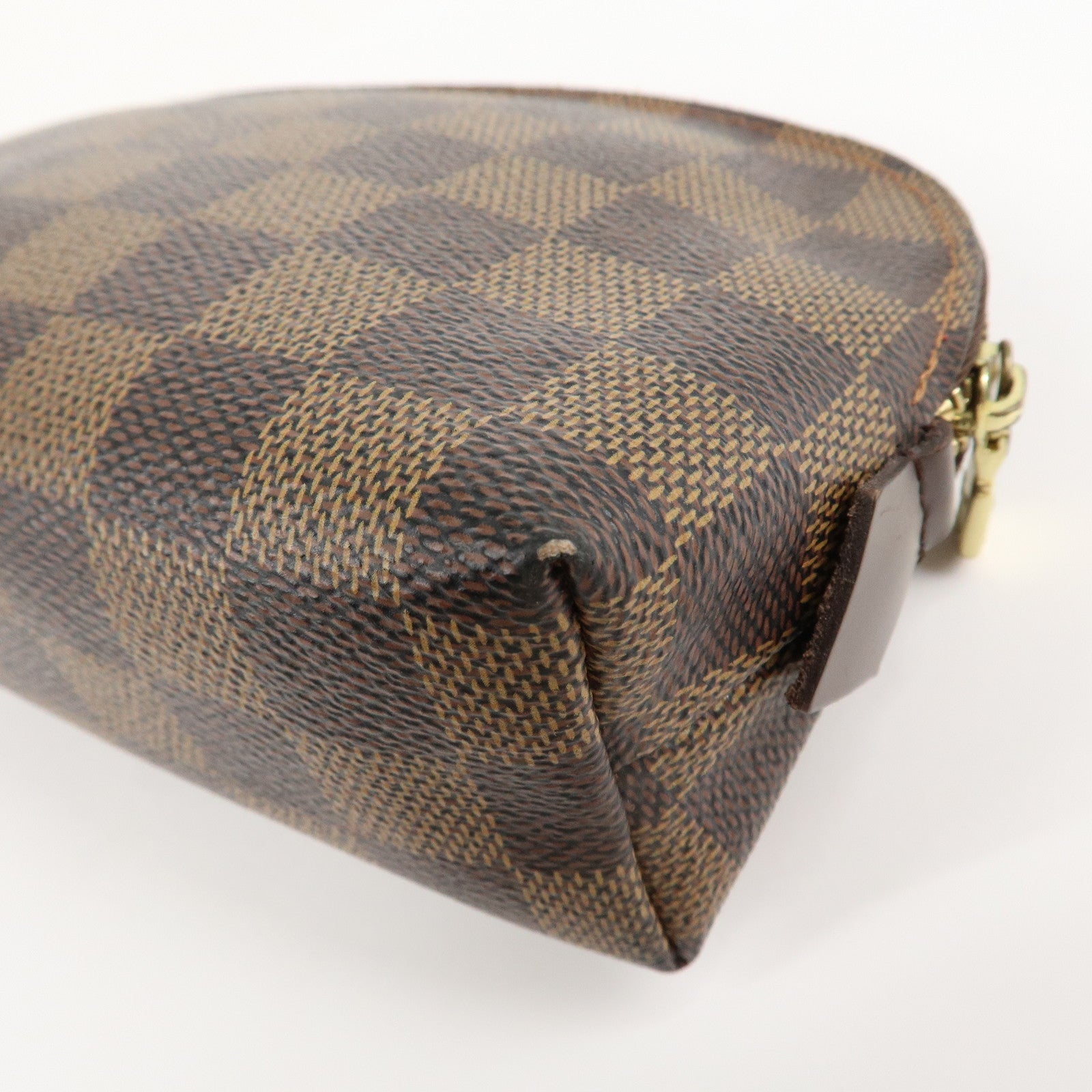 Louis Vuitton Damier Pochette Cosmetic Pouch N47516 Used