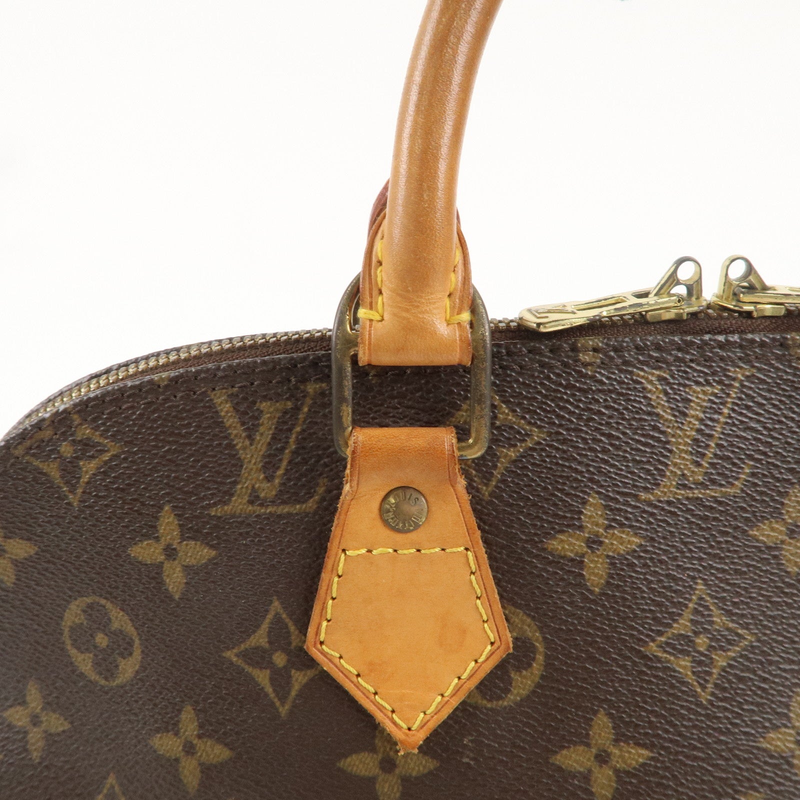 Louis Vuitton Monogram Alma Hand Bag Brown M51130