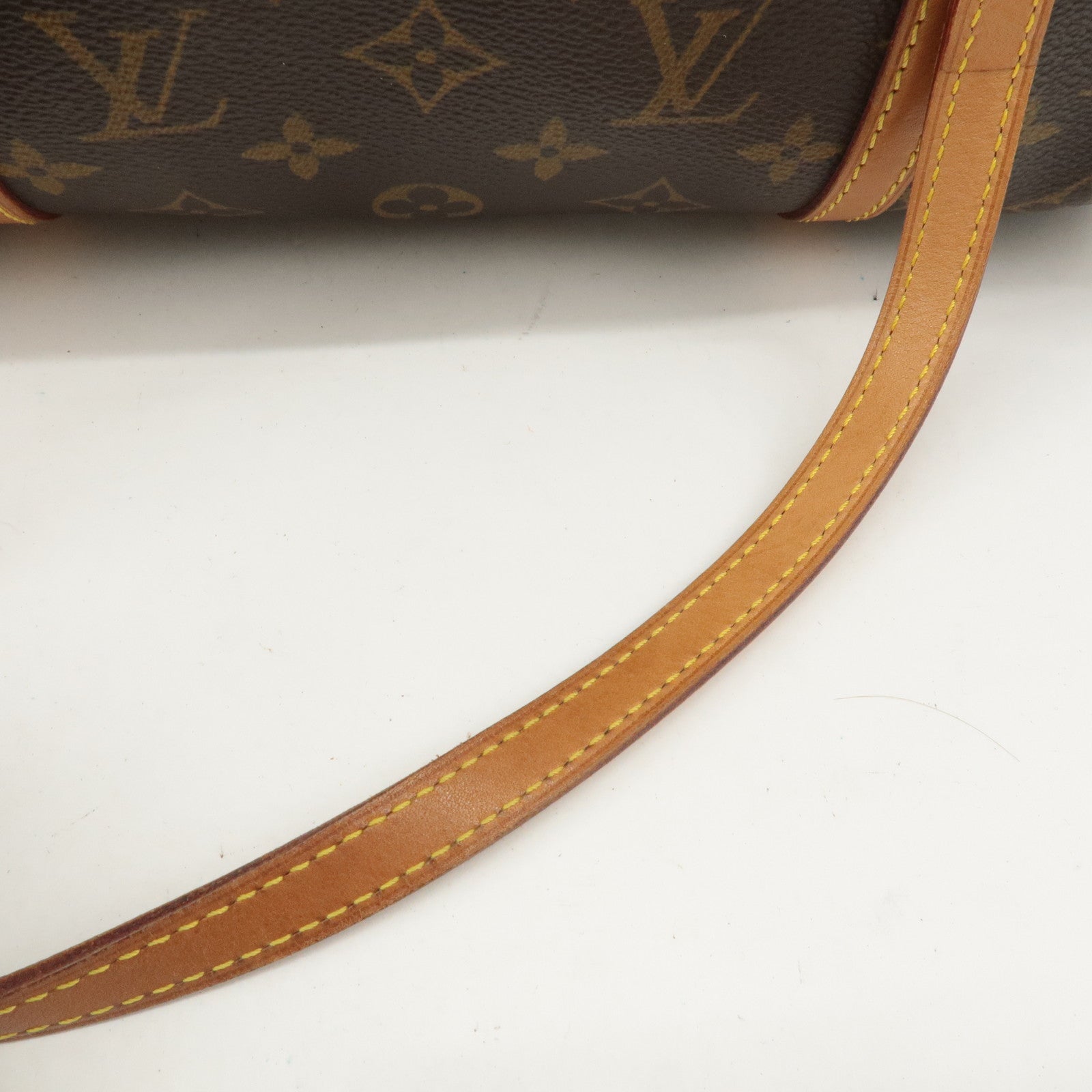 Louis Vuitton Monogram Papillon 30 Hand Bag Brown M51385