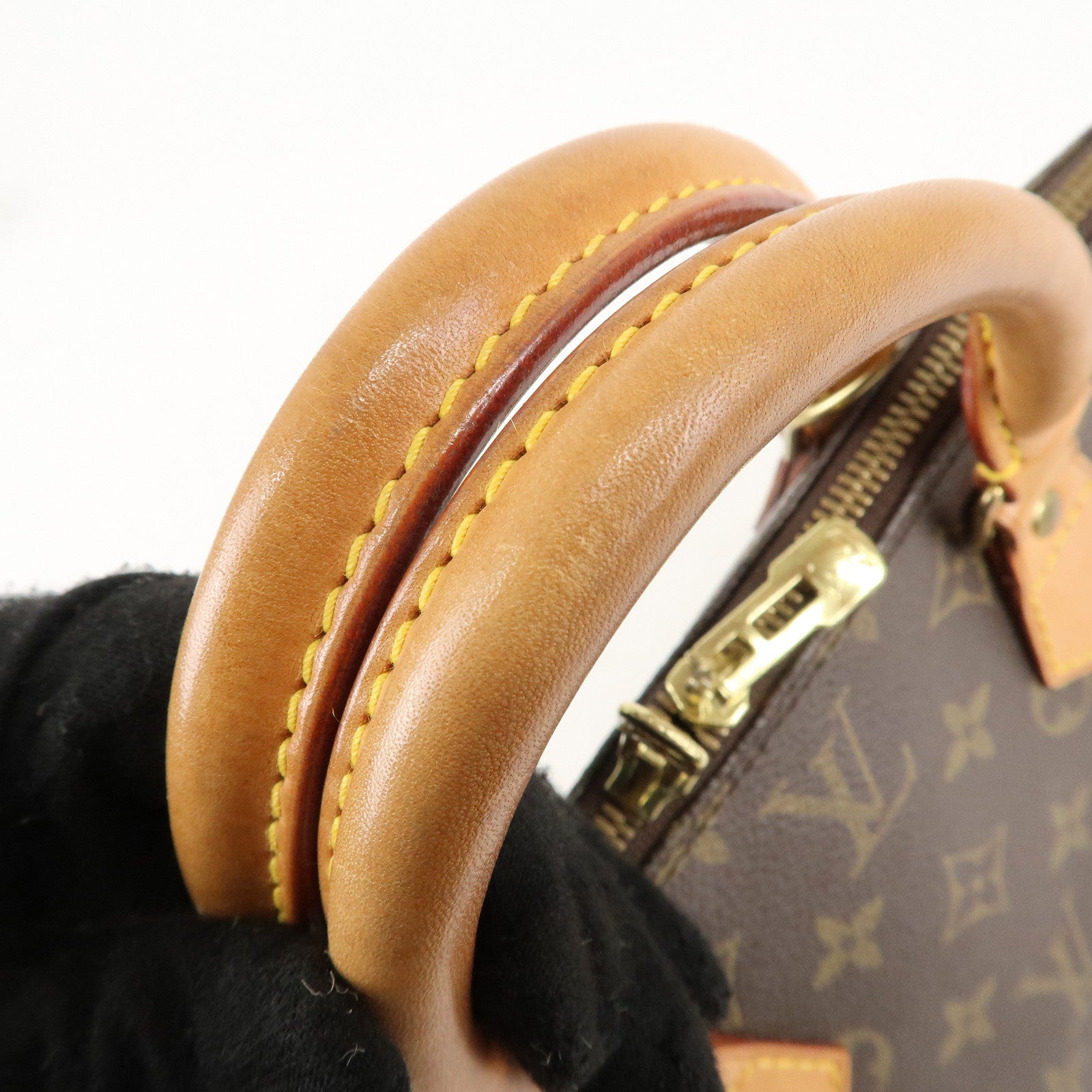 Louis Vuitton Monogram Alma Hand Bag Brown M51130